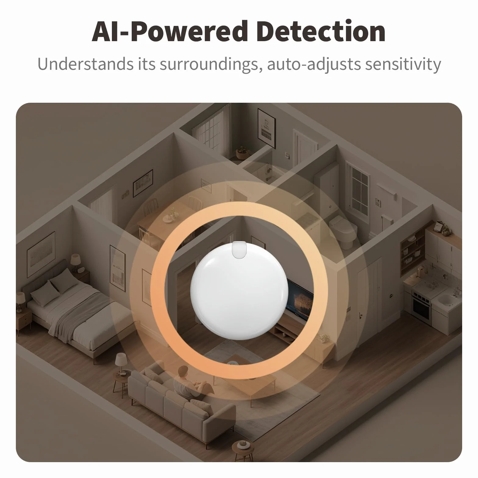 Aqara Czujnik Obecności FP300 — Bezprzewodowy 5-w-1 z technologią mmWave, PIR, pomiarem światła, temperatury,wilgotności; obsługa Thread Zigbee; zgodny z HomeKit, Home Assistant, Alexą i Google Home