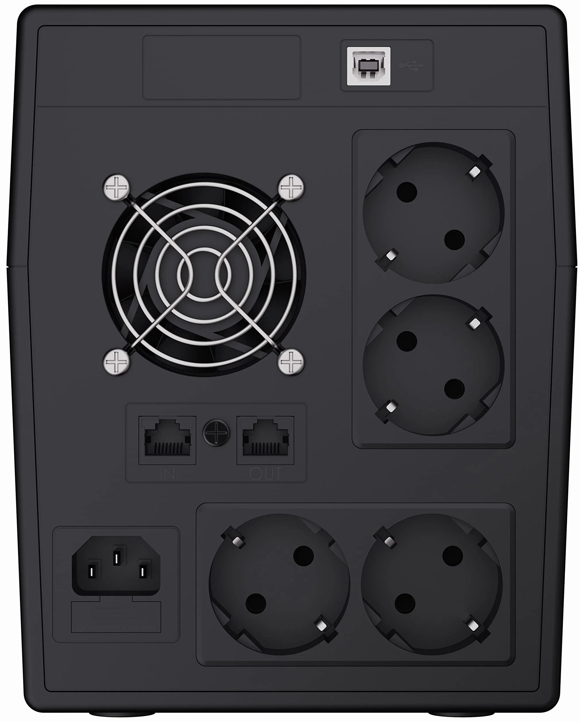 Green Cell UPS 1500VA 900W Line-Interactive AVR 230V 4x Schuko Zasilacz Awaryjny z wyświetlaczem LCD