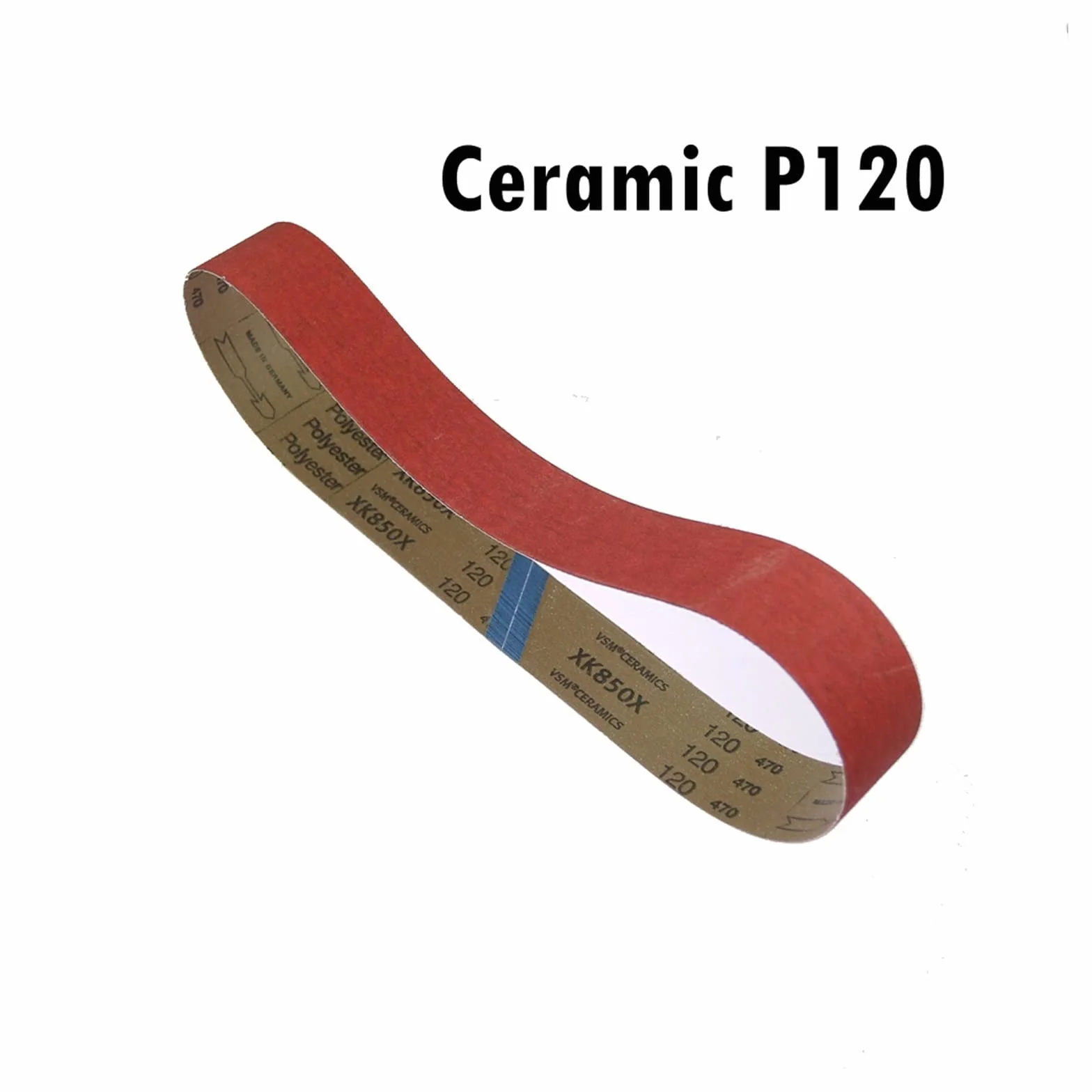 Ceramiczne pasy ścierne 4 szt. VSM XK850X Szlifowanie metalu Wiele rozmiarów Ziarno 36-120