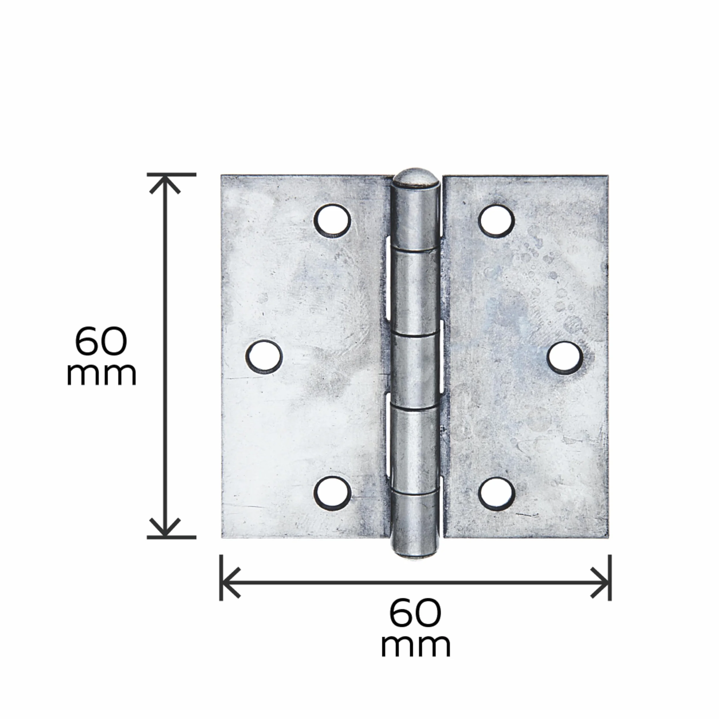 GAH-Alberts Zawiasy 361266 | kwadratowe | stal szlachetna | 60 x 60 mm | zestaw 20 sztuk