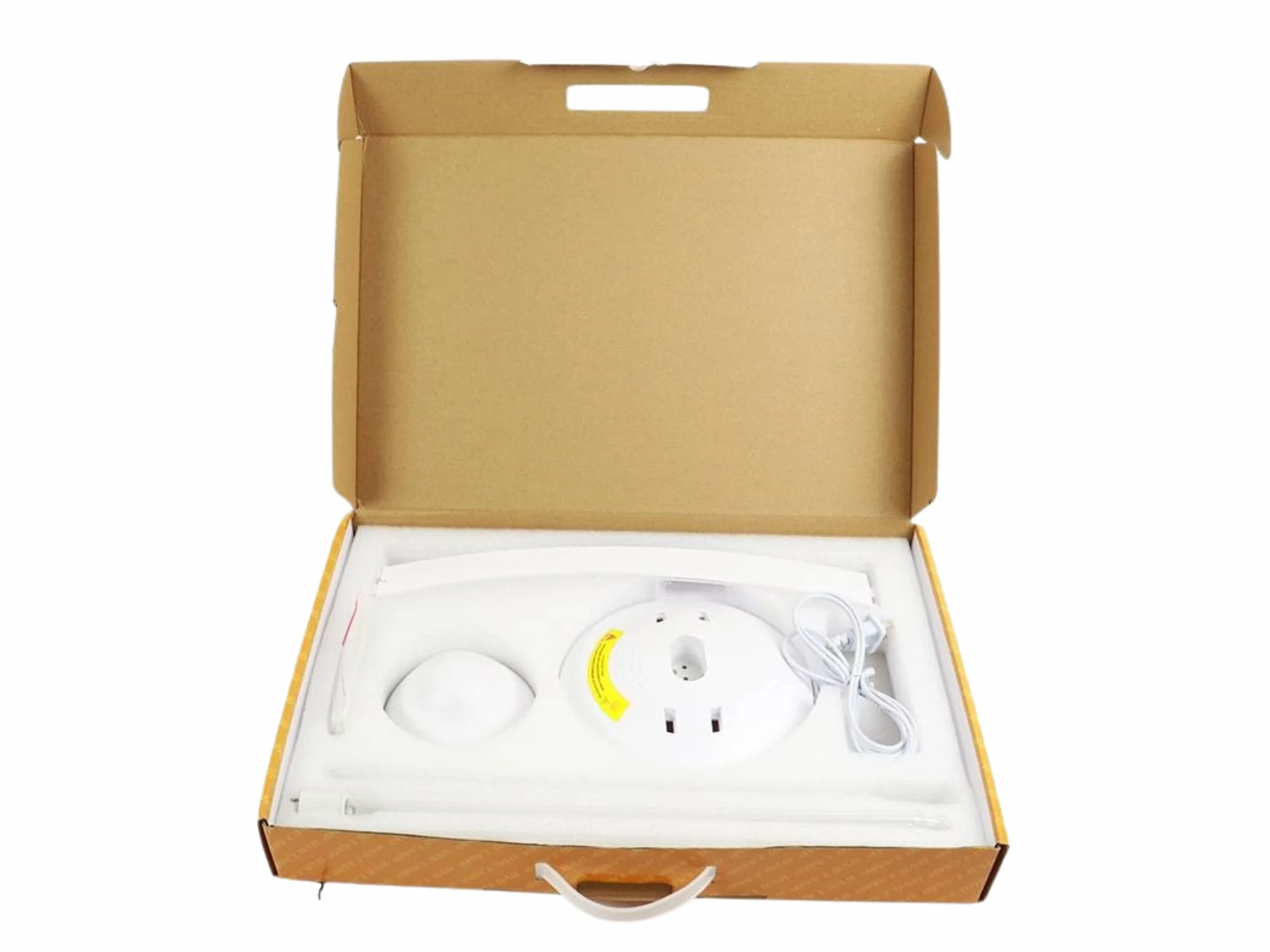 CARSO Lampa do sterylizacji UV z lampą UV UV-C 65 W, antybakteryjna dezynfekcja 99%, lampa dezynfekująca do domu, biura, szkoły (biała)