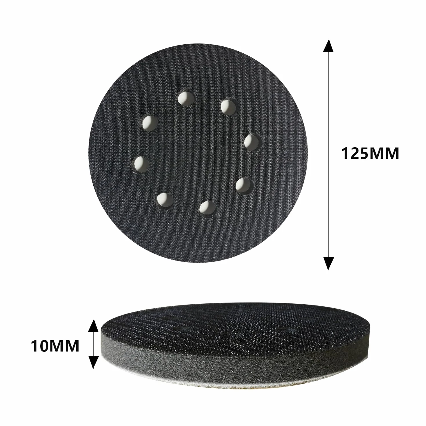 6 szt. 125 mm papier ścierny, szlifierki mimośrodowe, amortyzator polerski, mimośrodowe tarcze szlifierskie, 8 otworów, materiał ścierny do szlifierek mimośrodowych, szlifierek, polerek, 2 szt