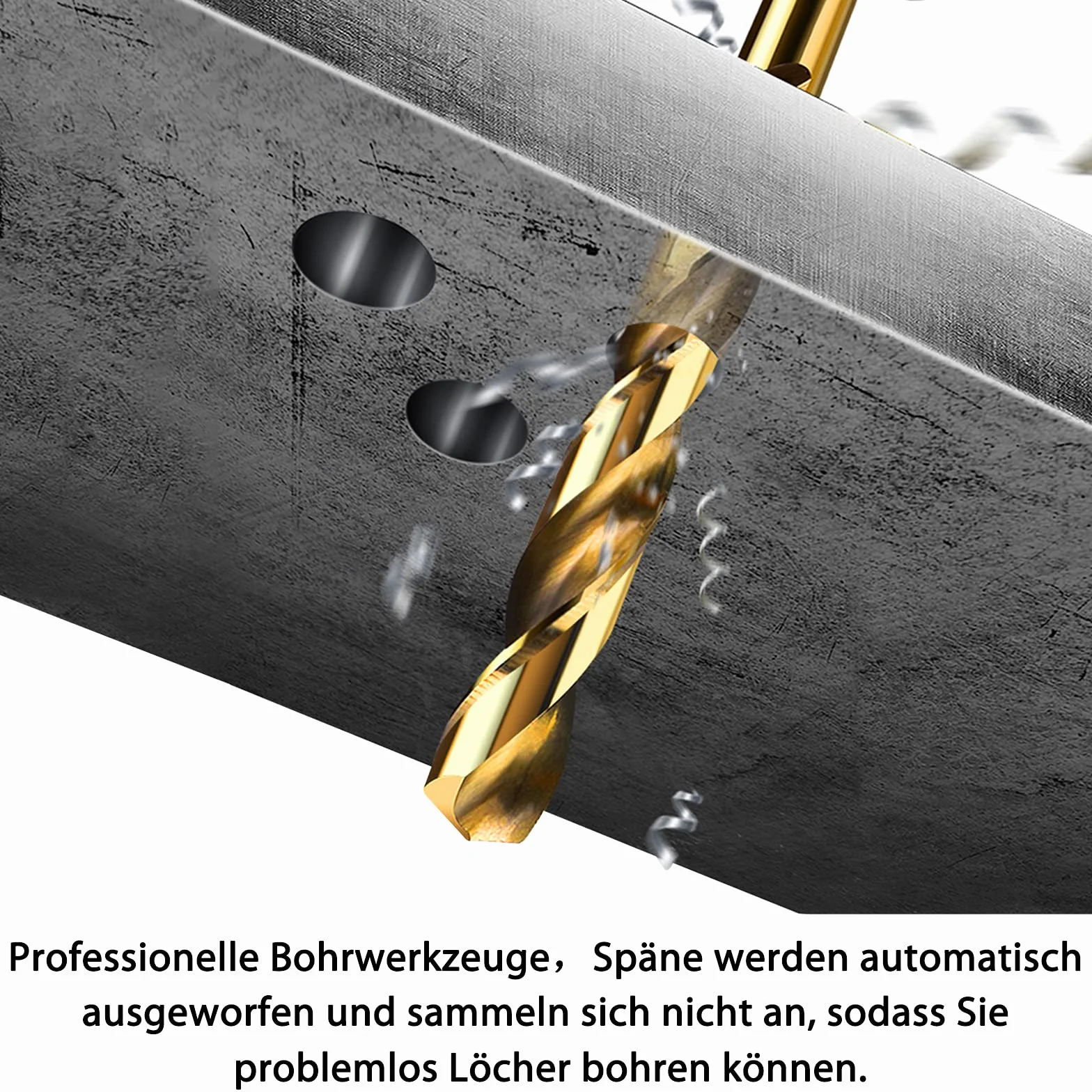 Aufun Zestaw wierteł do metalu 170 sztuk wiertło kręte wiertło do drewna zestaw wierteł HSS 1-10 mm DIN 338 kąt wierzchołkowy 135 ° HSS-G kobalt do wszystkich standardowych wierteł