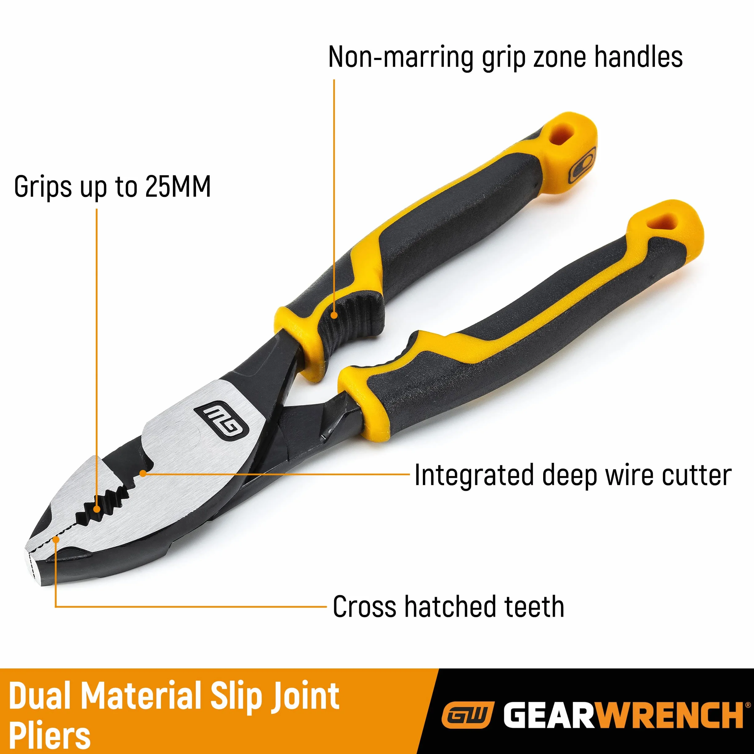 GEARWRENCH 20.3 cm Pitbull Podwójne szczypce do przegubów ślizgowych - 82175C