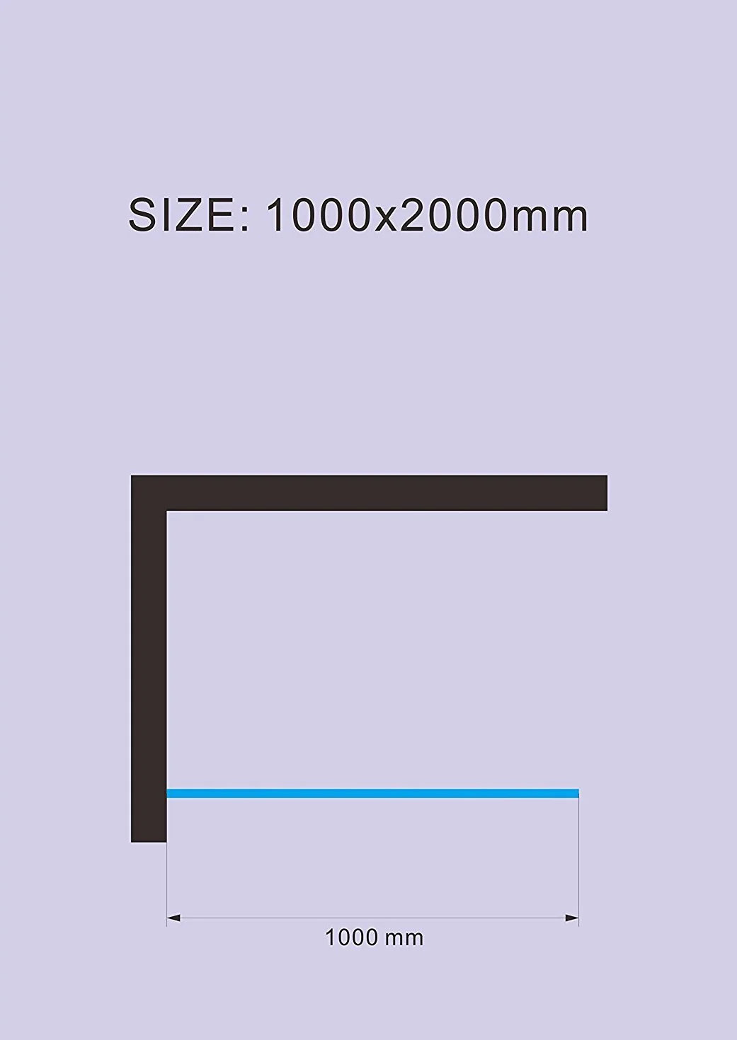 Shop [Typ-Lily] 10 mm walk w ściance prysznicowej - kabina prysznicowa - szkło ESG (100 x 200 cm szkło przezroczyste)