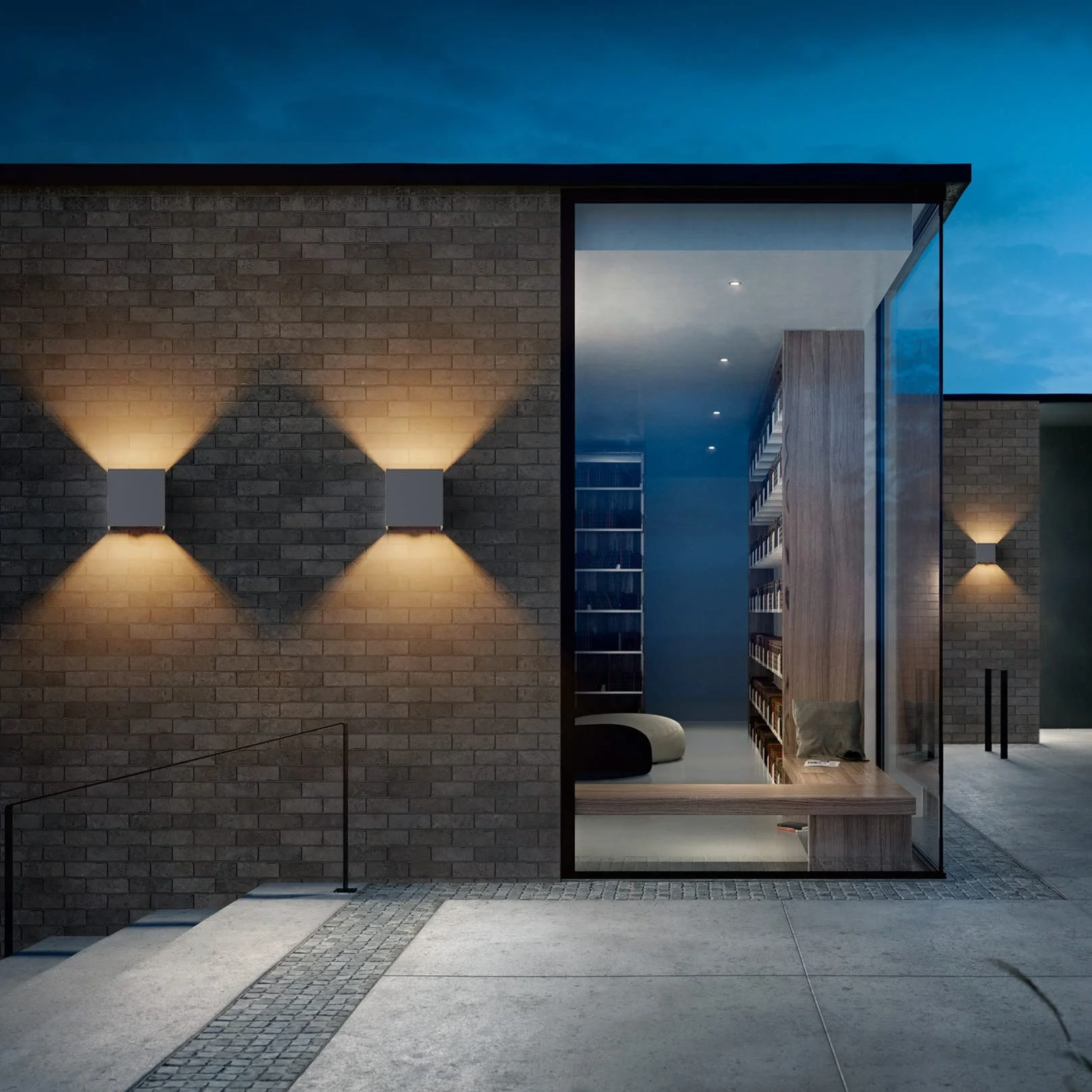 Klighten 2 szt. Zewnętrzna lampa ścienna z czujnikiem ruchu, IP54, oświetlenie ścienne wewnętrzne z regulowanym kątem wiązki, z wymienną żarówką LED G9, ciepła biel 3000 K, antracytowa