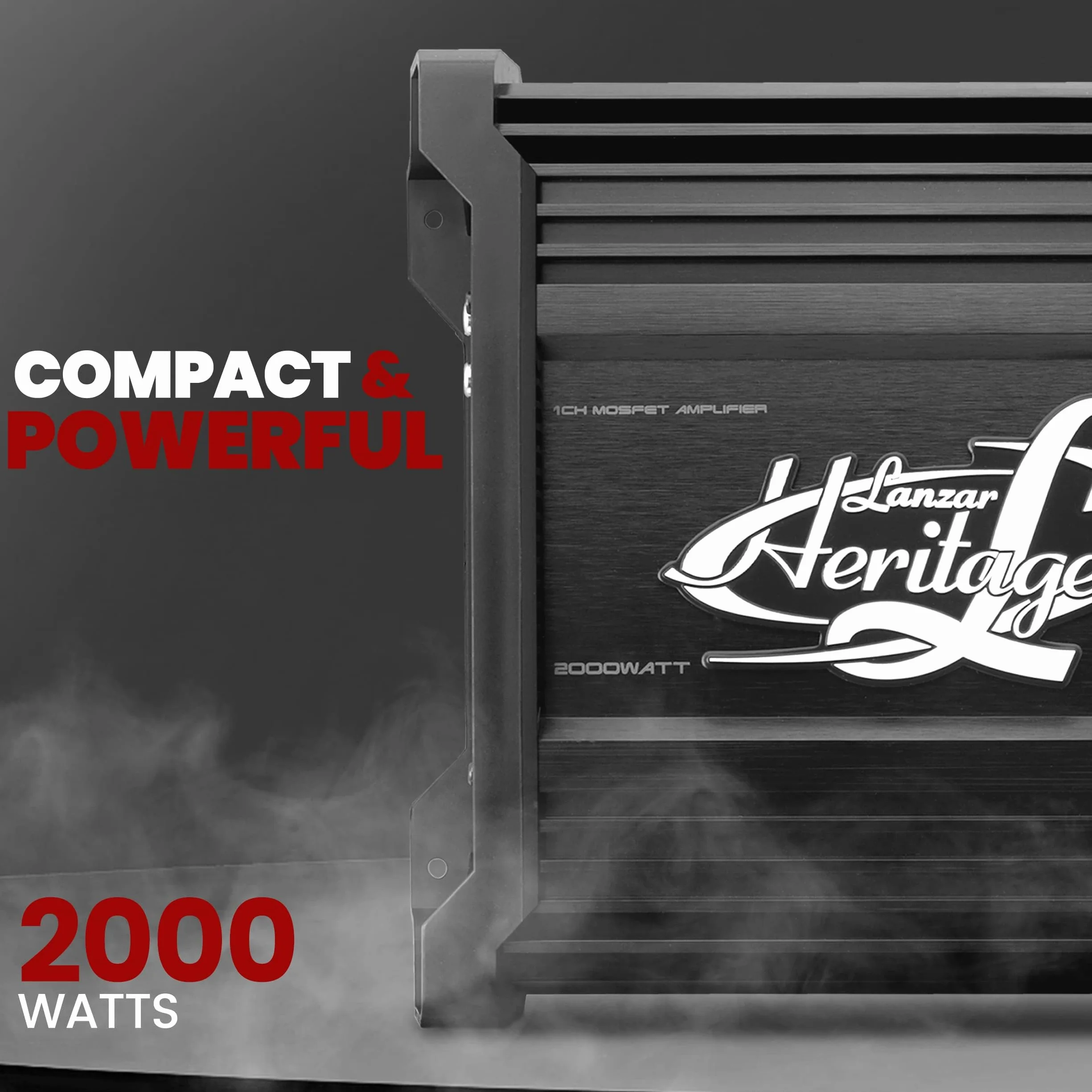 LANZAR HTG137 Monoblock Car Amplifier 2000W 2 Ohm Subwoofer