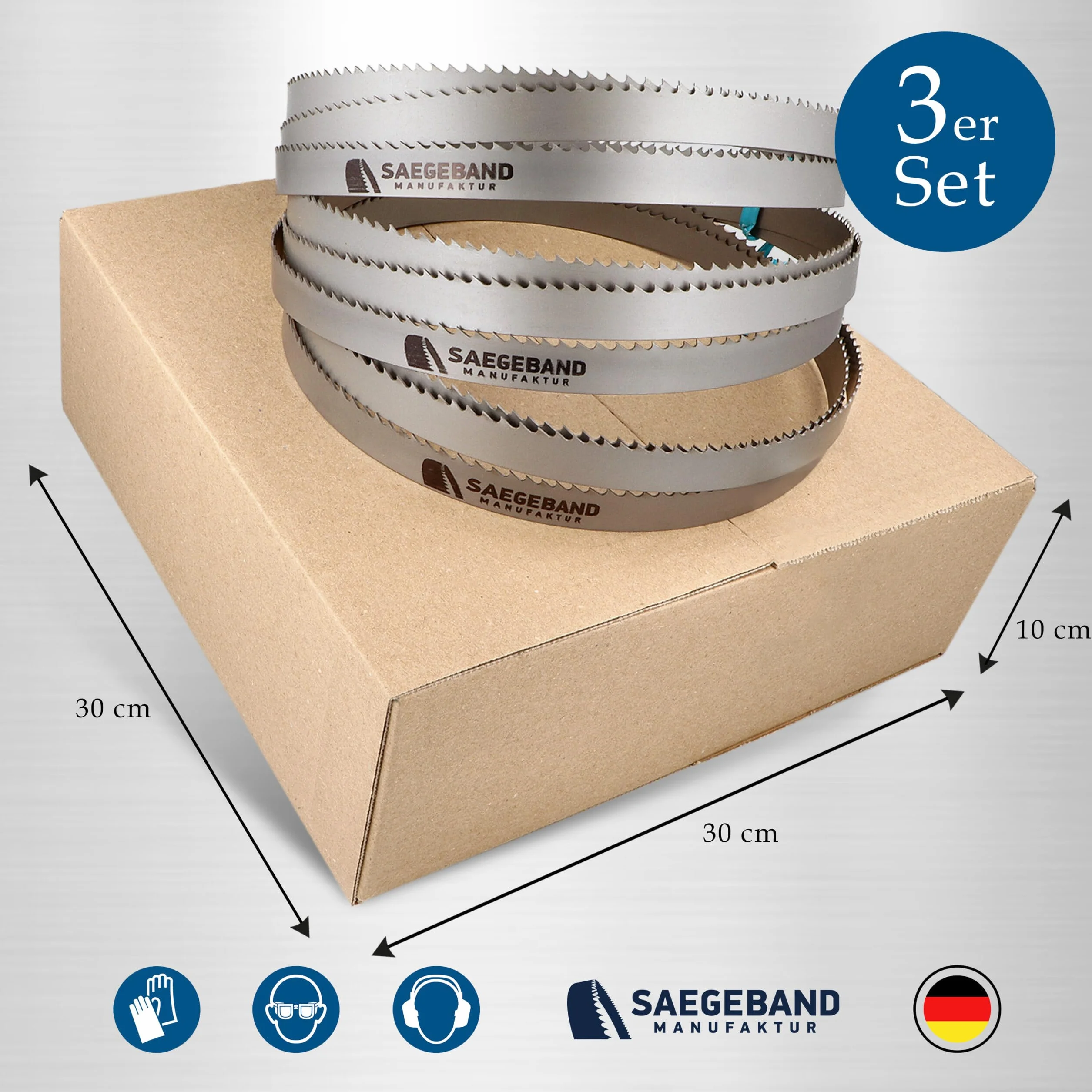 3 x M42 HSS bimetal taśma do piły 2375 x 20 x 0,9 mm z 8/12 ZpZ, brzeszczot do piły taśmowej