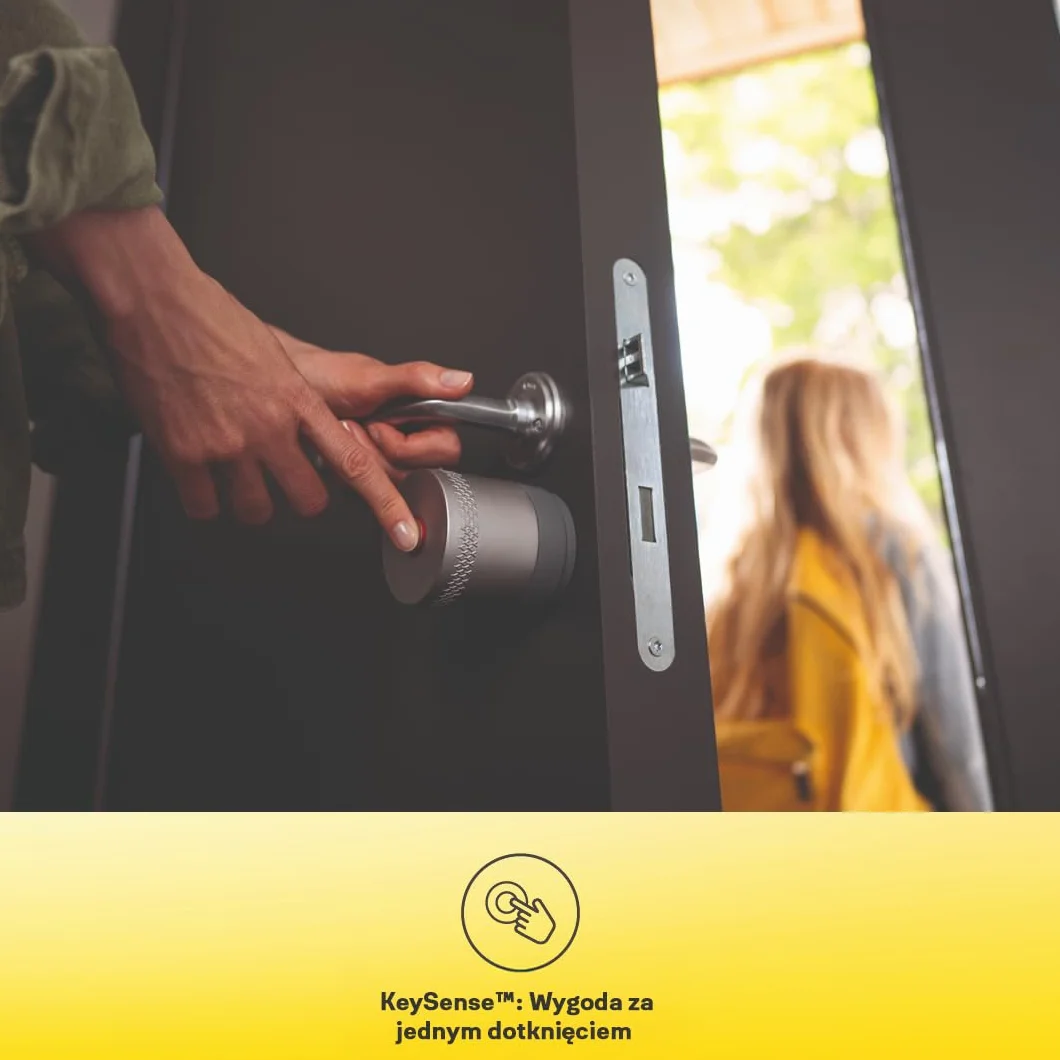Yale - Linus Smart Lock L2 Lite - Czarny - 05/109100/MB - Dostęp bez klucza - Łatwa instalacja - Zgodny z Matter | Klucze cyfrowe - Aktywność w czasie rzeczywistym - Aplikacja Yale Home