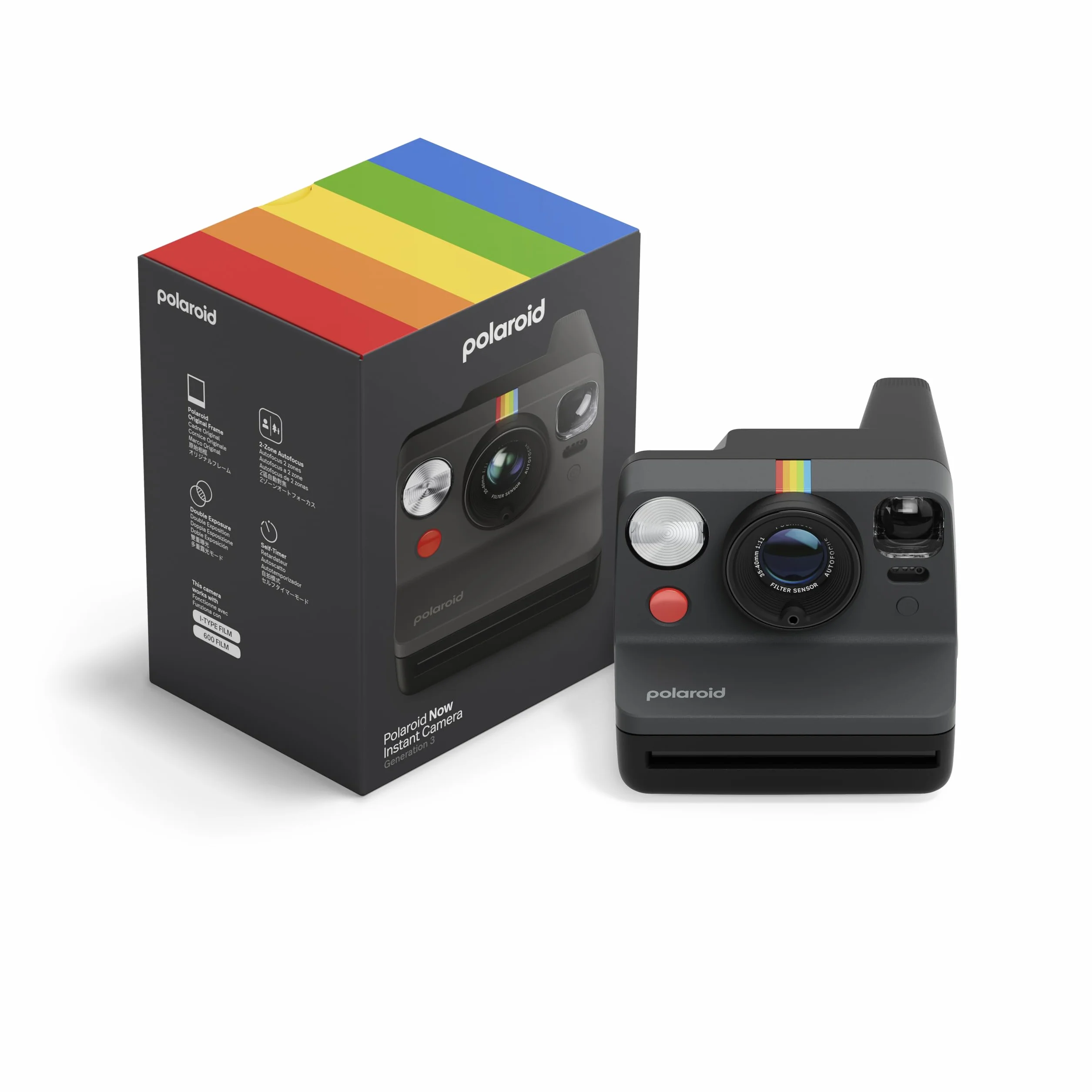 Polaroid - Now Generation 3 - Aparat natychmiastowy - Czarny (9154)