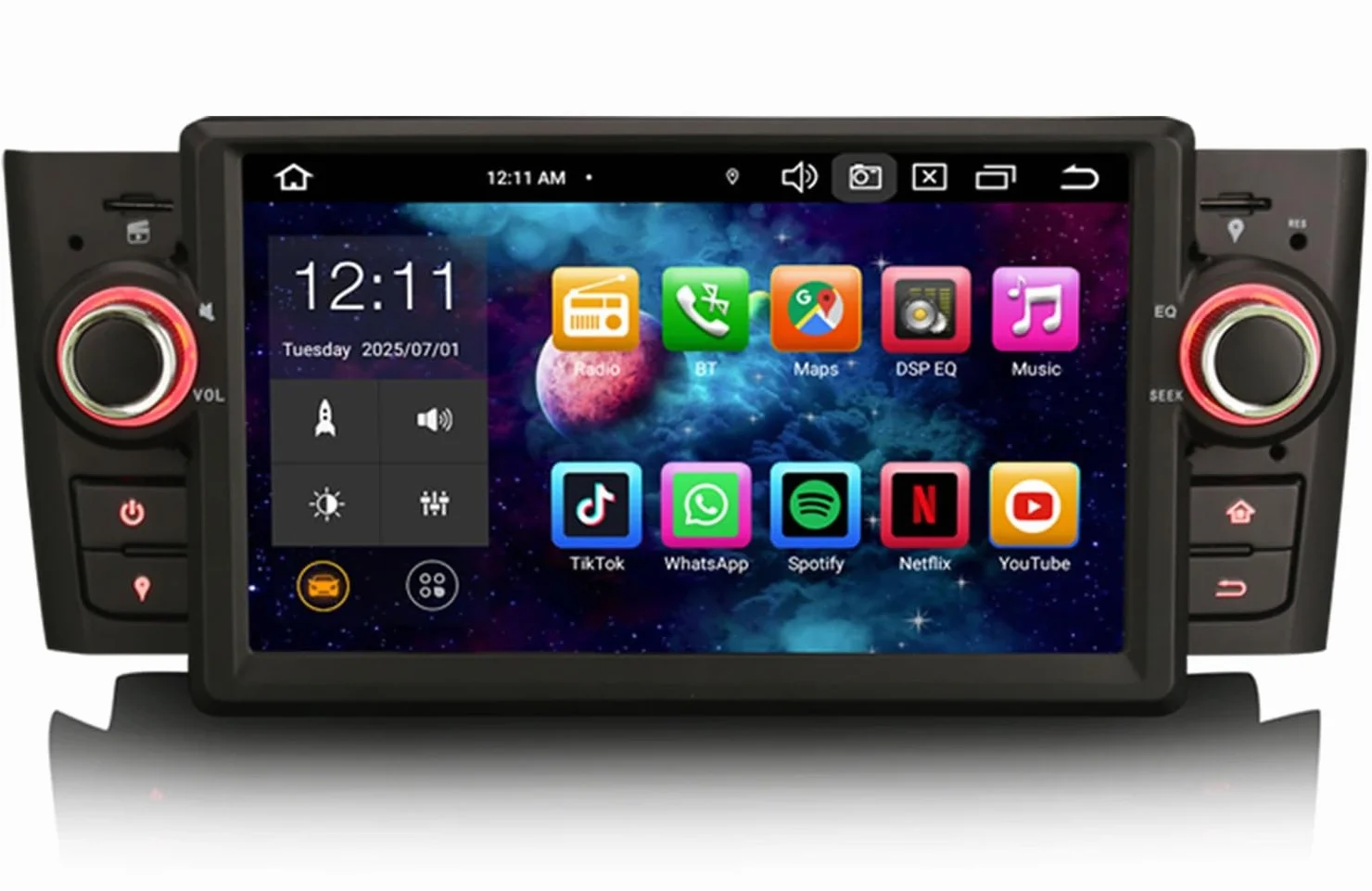erisin Radio Samochodowe Android 14 8 rdzeni 4 GB 64 GB GPS DSP Bluetooth 5.0 WiFi DAB+ Carplay do FIAT Grande Punto Linea