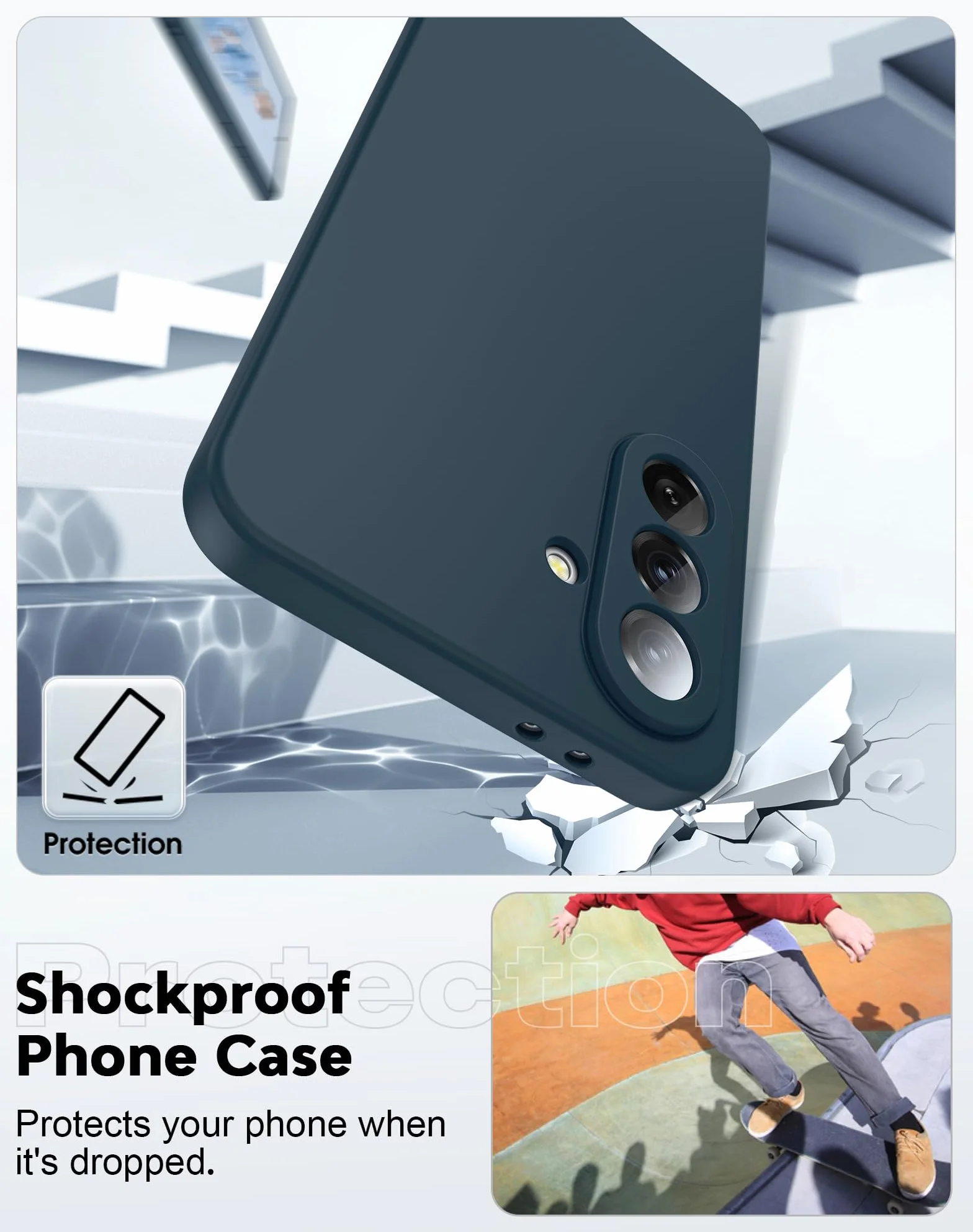LeYi Etui do Samsung A56 5G 2 sztuki szkła hartowanego, miękki płynny silikonowy futerał ochronny ultra cienki, odporny na wstrząsy futerał z ochroną aparatu do Samsung Galaxy A 56, fioletowy