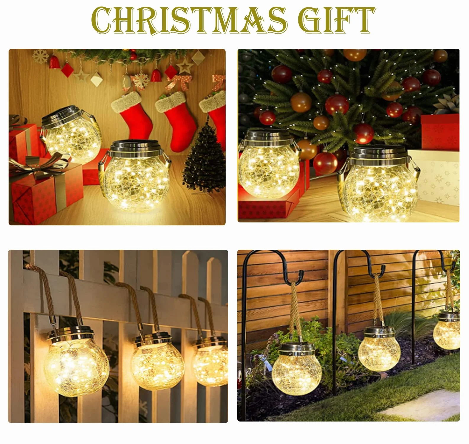Lampy solarne ogrodowe - XRR 2 sztuki 30LED solarna latarnia wisząca szklana latarnia lampa solarna stołowa do zewnątrz IP65 wodoszczelna lampa solarna stołowa do patio, imprezy, dekoracje