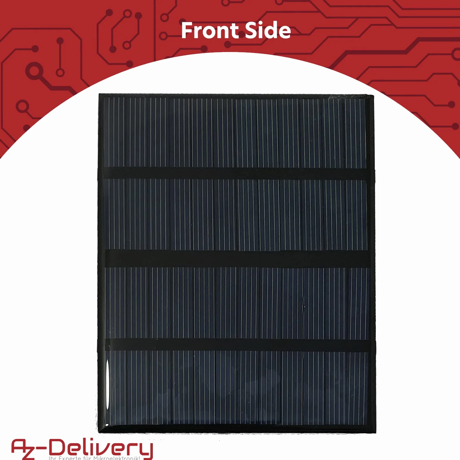 AZDelivery Moduł solarny polikrzem 5V 1.5W mini panel słoneczny wodoodporny