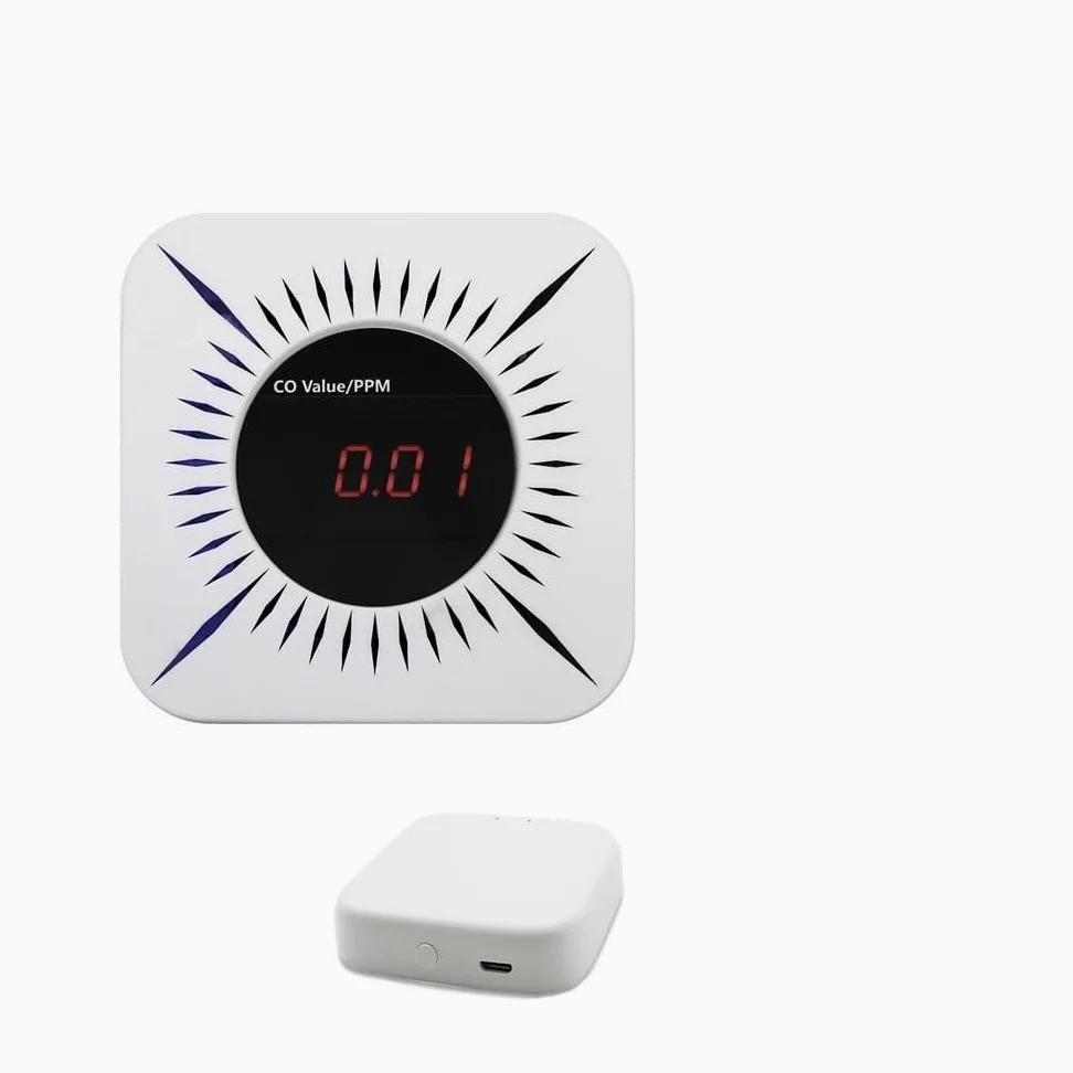 Inteligentna skrzynka powietrzna, wysokiej jakości, wykrywacz tlenku węgla, tester automatyzacji, działa z aplikacją Smart Life Home (COWGA-ZigBee-Hub)