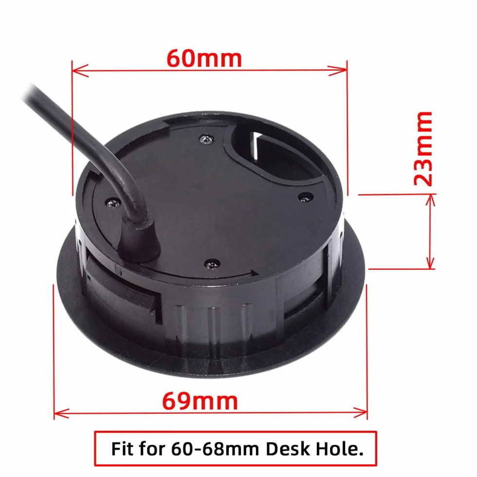Hub USB 3.0 SD TF USB-C 2 porty USB 60 mm biurko rozgałęźnik stacja dokująca czytnik kart micro-SD do komputera stacjonarnego