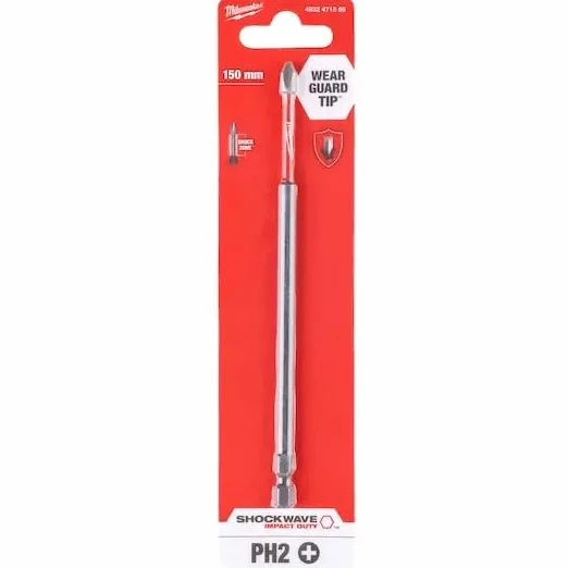 Milwaukee Shockwave Ph2 4932471565 Bit Udarowy, Wielokolorowy, 150 mm
