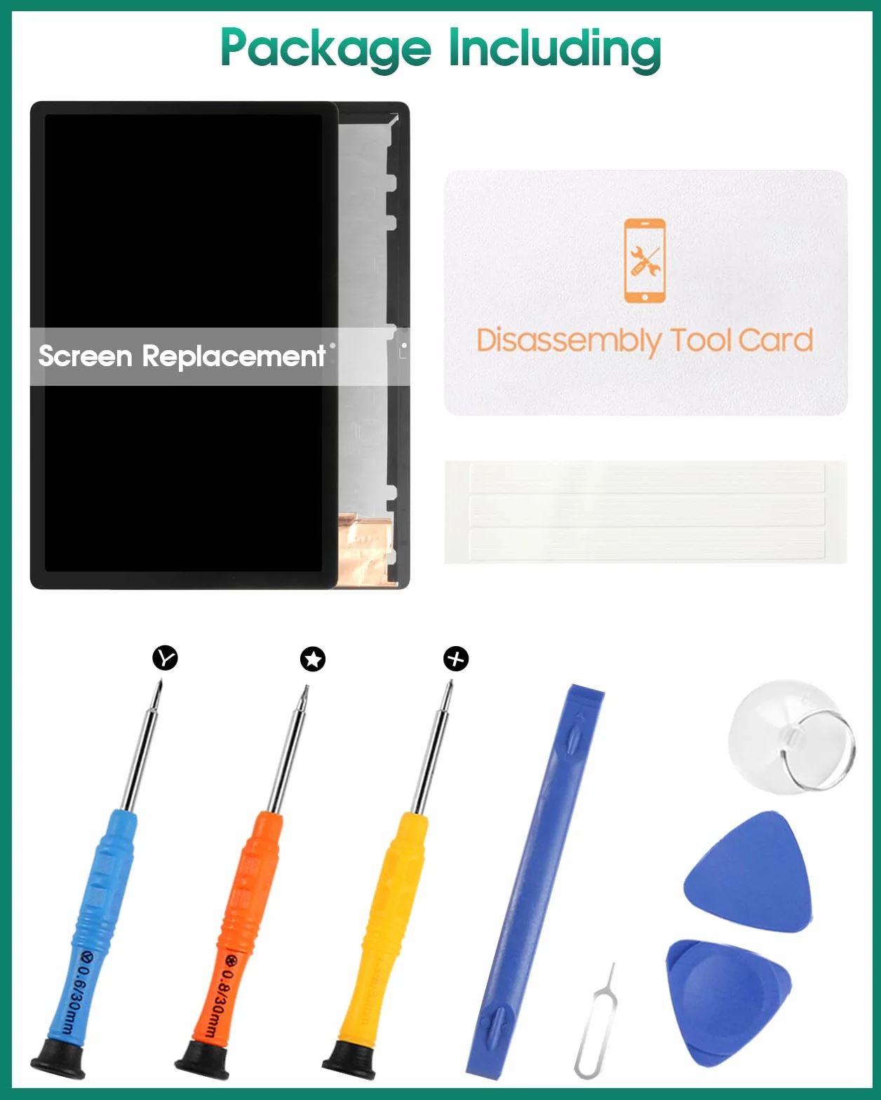 SRJTEK Do Samsung Galaxy Tab A7 10,4 (2020) ekran LCD Tab A7 zamiennik ekranu T500 wyświetlacz LCD dotykowy digitizer zespół SM-T500, SM-T505 części zestawy