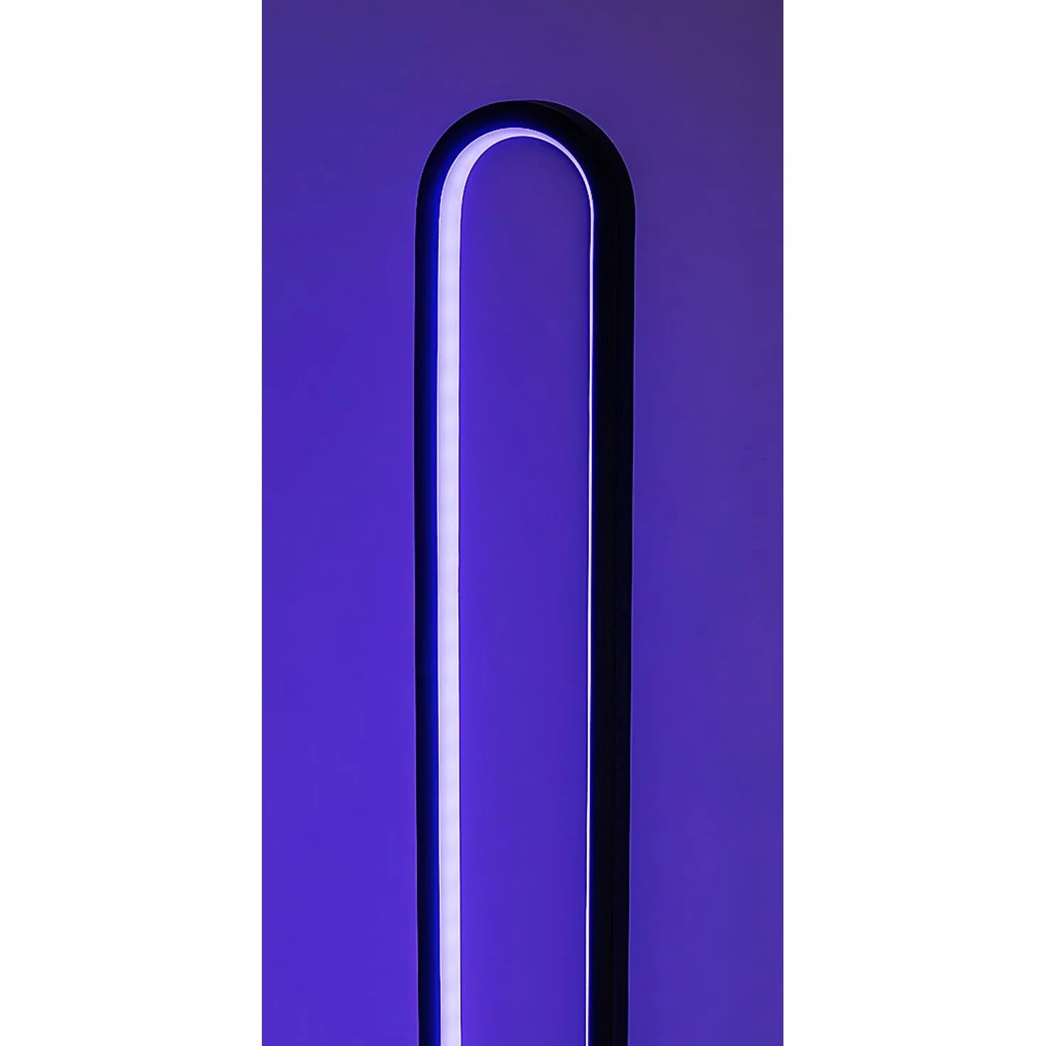 Barto 19W Metal Matt Lampa podłogowa LED, czarna, biała z tworzywa sztucznego B: 10 cm H: 125 cm z przełącznikiem