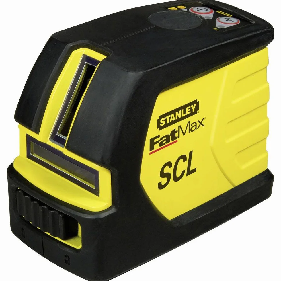 Stanley FatMax laser liniowy SCL, obszar roboczy (10 m, pedał z tłumieniem magnetycznym, linia pozioma/pionowa) 1-77-320