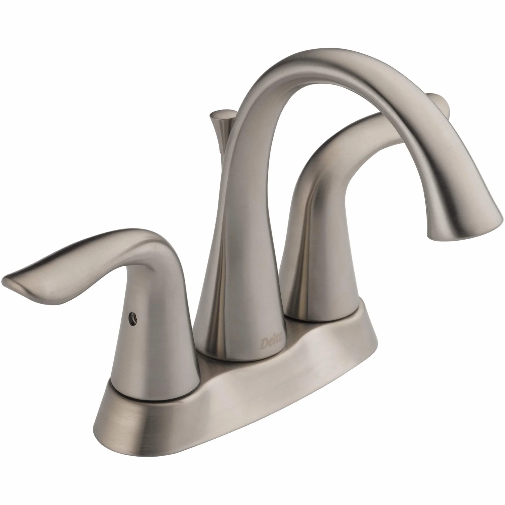 Delta Lahara dwa uchwyty Centerset bateria umywalkowa, stal nierdzewna, 5,00 x 10,50 x 5,00 cala