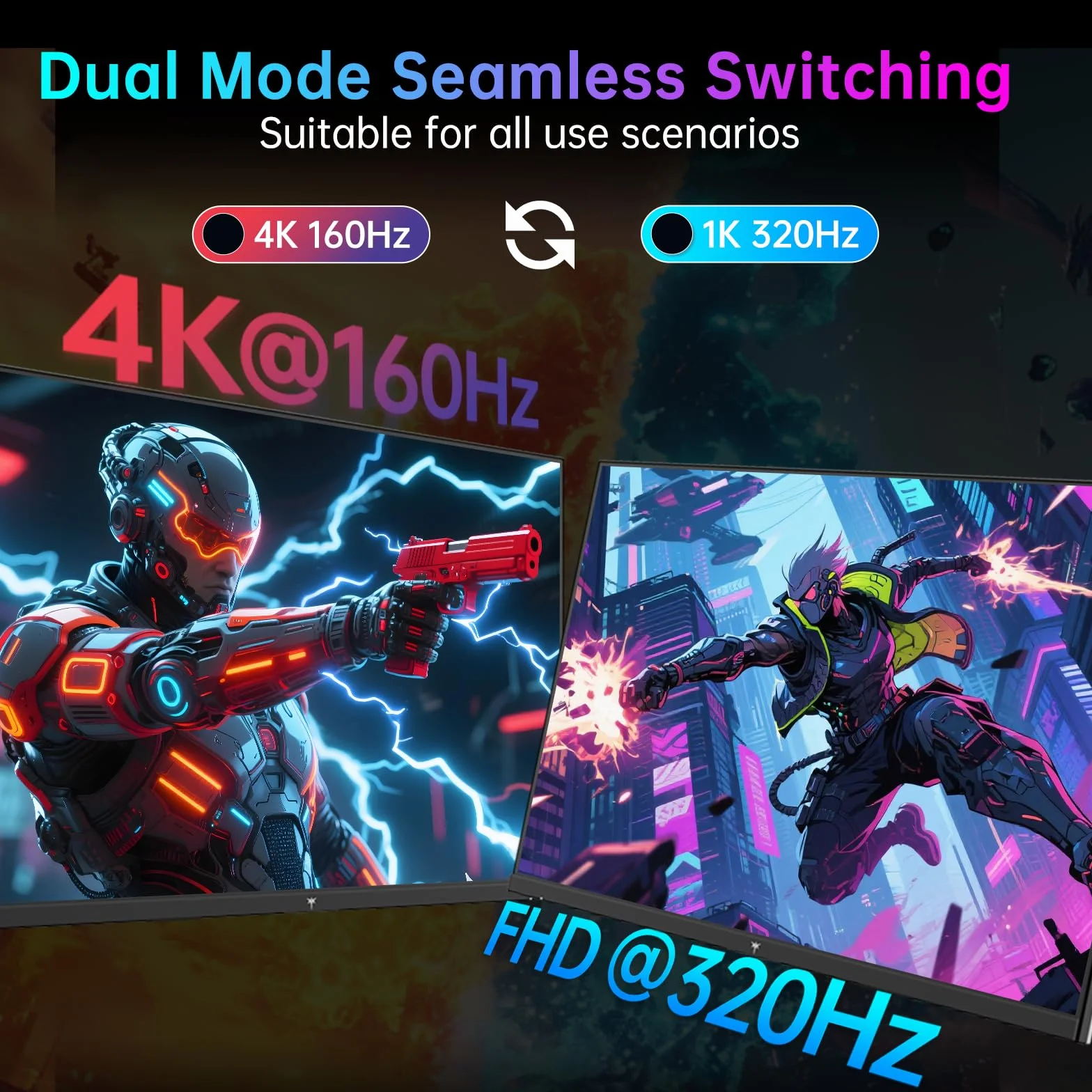KTC MiniLED Monitor Gamingowy 27 cali 4K 160Hz FHD 320Hz