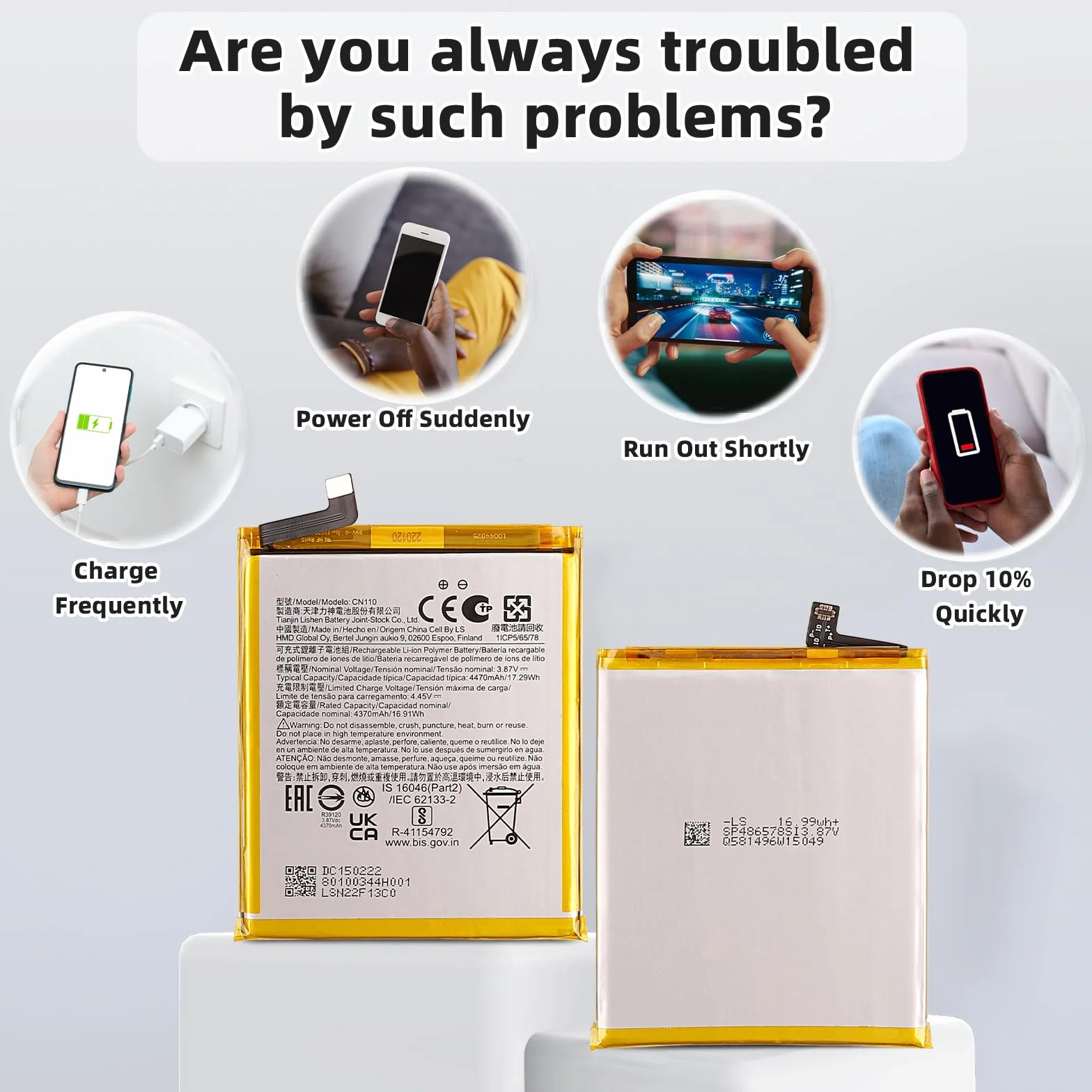 CN110 zamiennik akumulatora kompatybilny Nokia X20 X100 5G