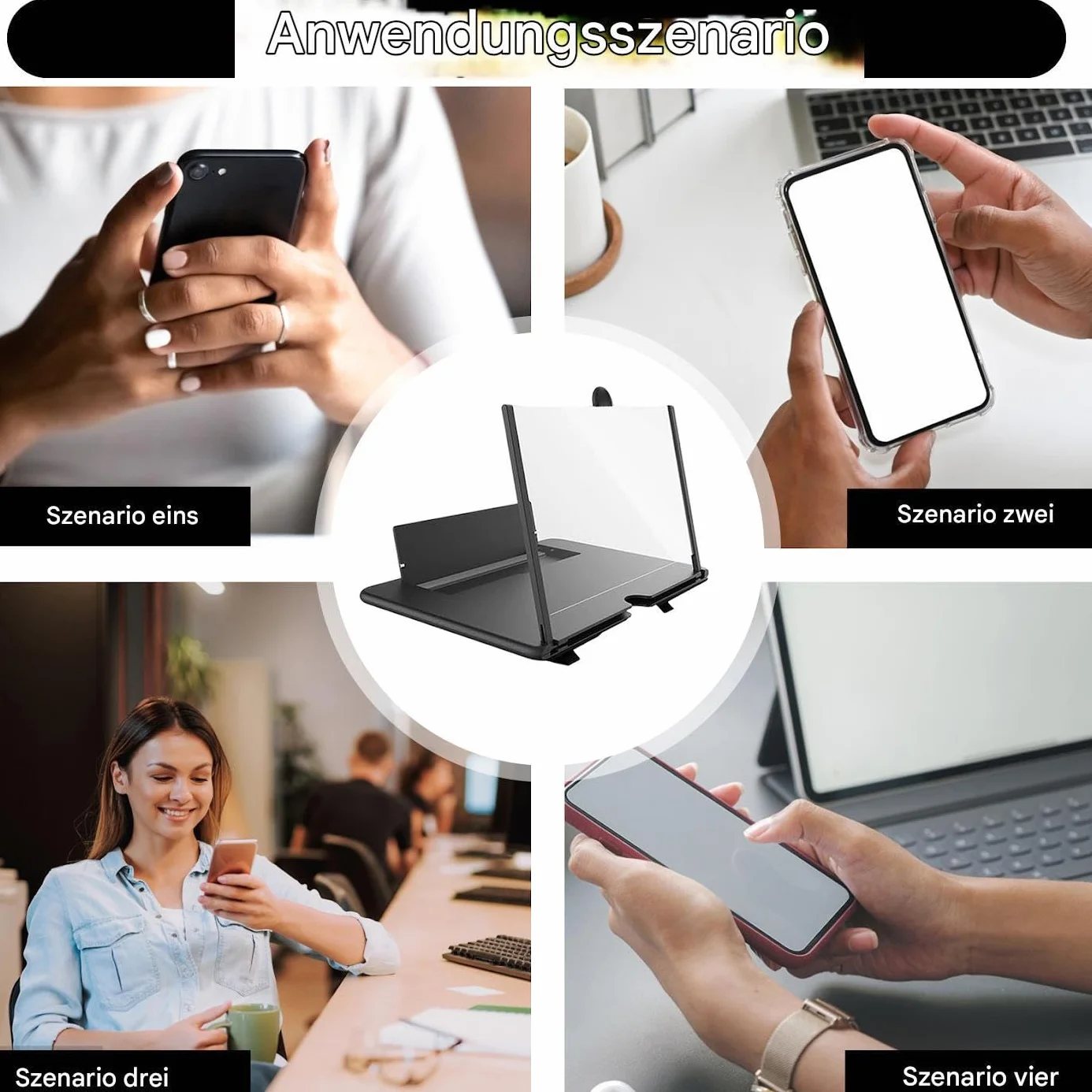 Lupa do ekranu telefonu komórkowego 3D HD składana 22x17x16,6 cm