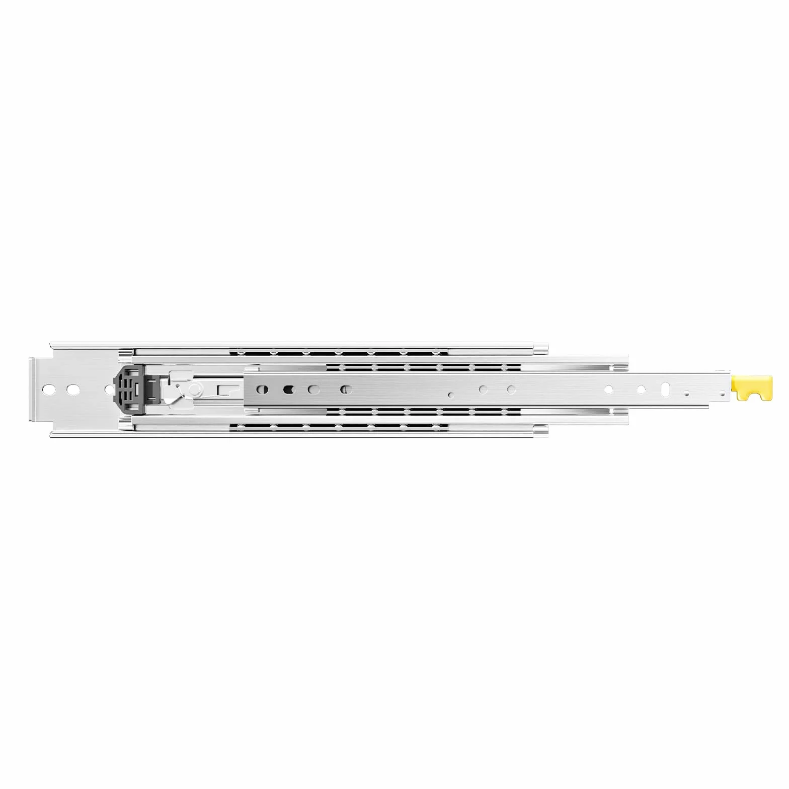 VEVOR 1 para prowadnic do szuflad z pełnym wysuwem 16, 18, 20, 24, 30, 35, 37,4, 59, 24, 32, 36, 40, 48, 152.4 cm, nośność 226.8 kg, łożysko kulkowe z blokadą boczną szyną do szuflady