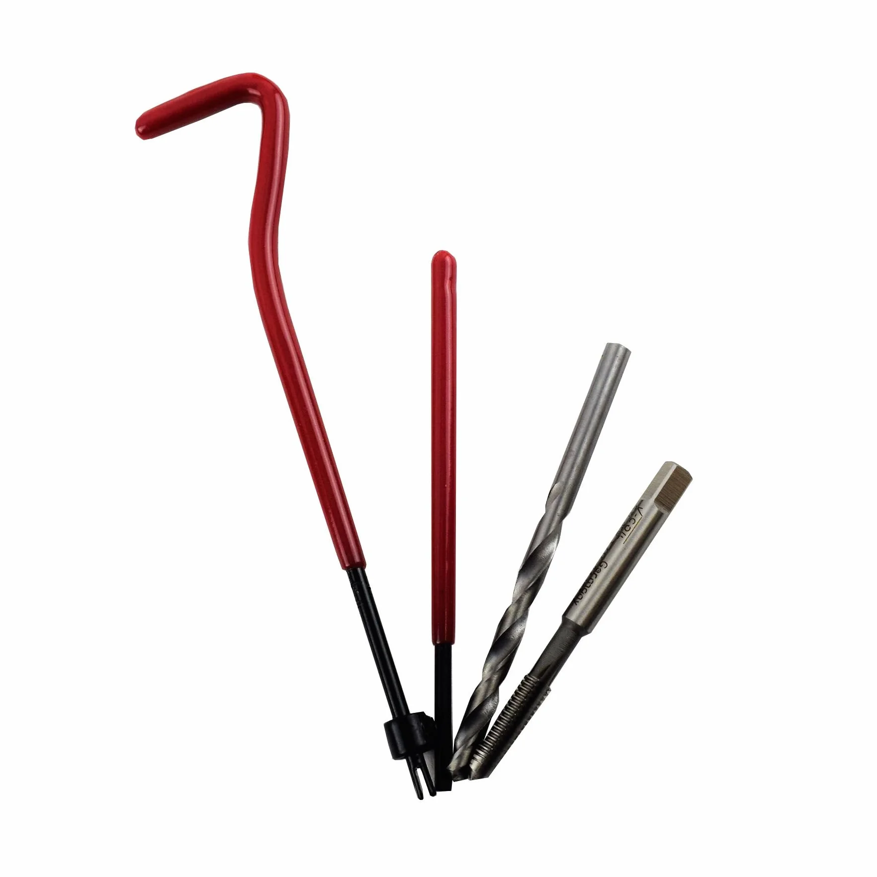 AB Tools Zestaw narzędzi do naprawy gwintów 3/8" x 16 BSW Whitworth Helicoil do uszkodzonych gwintów, zestaw 14-częściowy