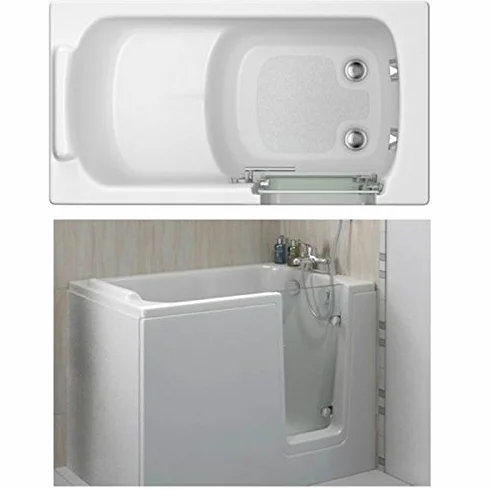Wanna dla seniorów 120 x 65 cm, wysokość 95 cm (wymiary przybliżone), wanna z wejściem R