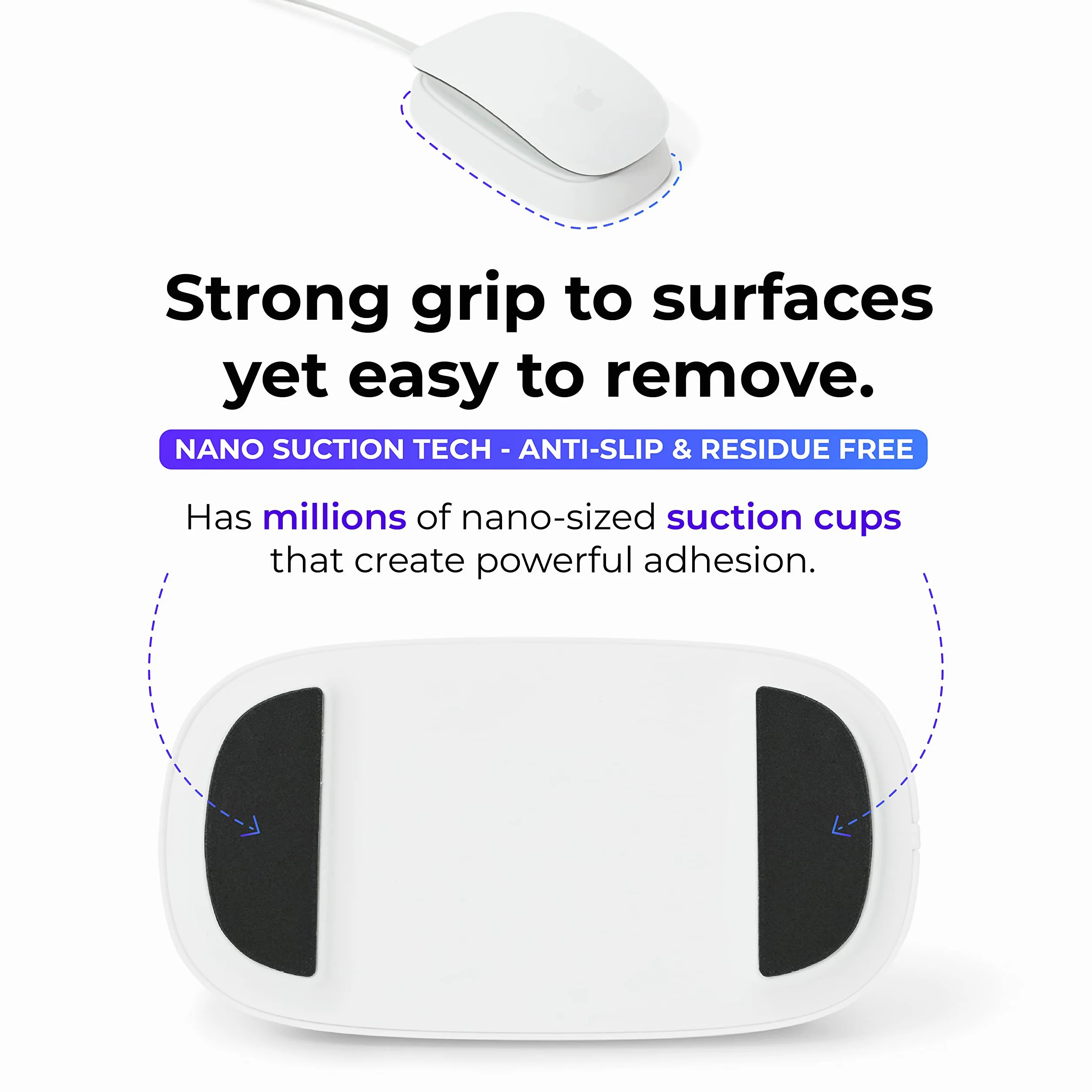 Ascrono Stacja ładująca do Magic Mouse biała z kablem USB-C 1,5 m