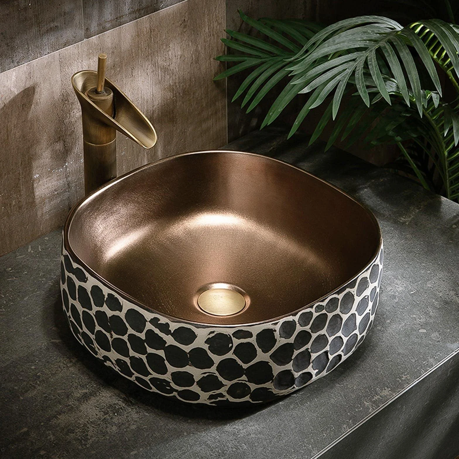 Umywalka Nablatowa Ceramiczna, Umywalka Nablatowa, Umywalka Nablatowa Z Odpływem Do Szafki Łazienkowej, Umywalka Nablatowa 16,9 X 5,9 Cala,A
