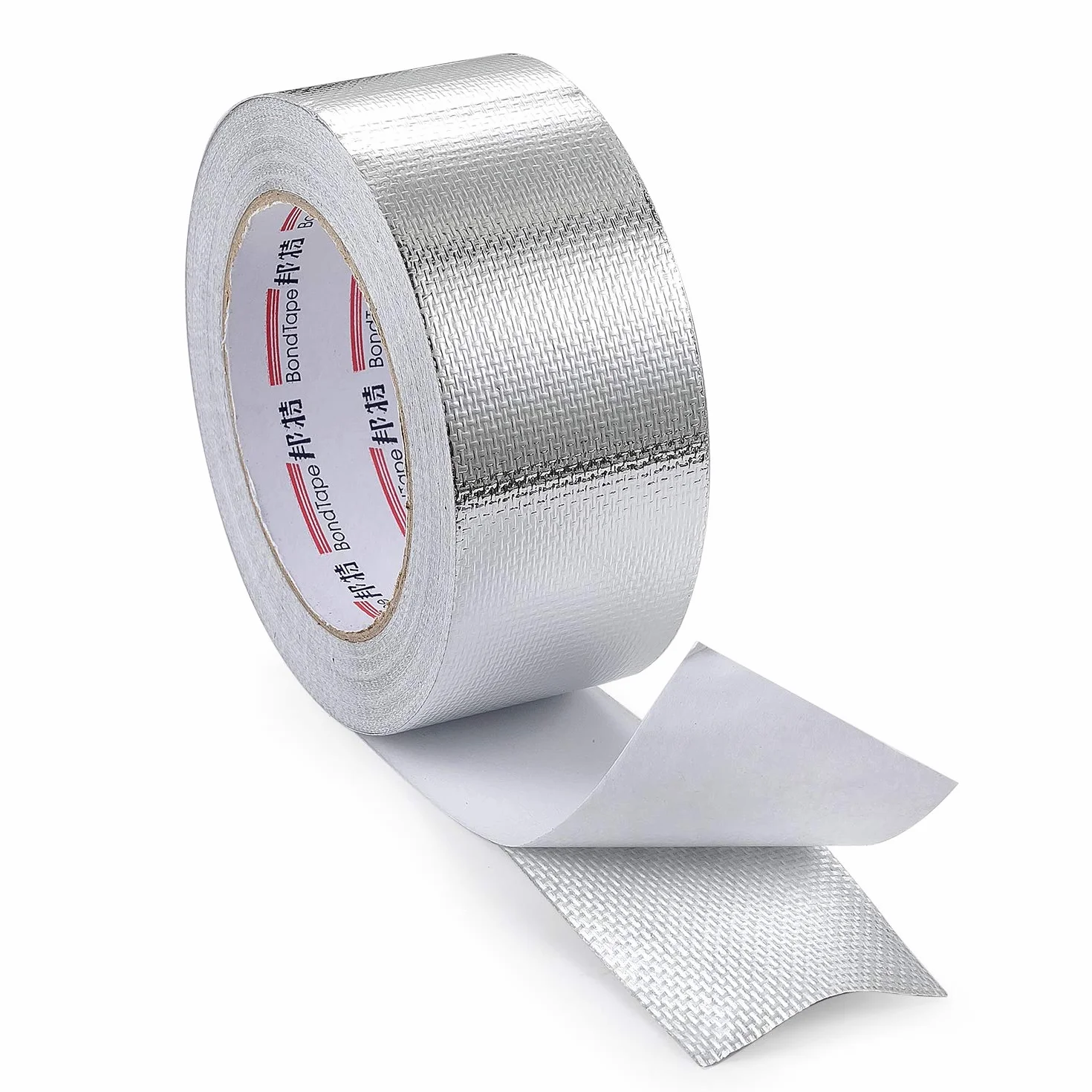 Taśma samoprzylepna, taśma aluminiowa, odporna na ciepło ochrona termiczna, odporna na rozdarcie. Szeroka taśma aluminiowa uszczelniająca z tkaniną z siatki szklanej do uszczelniania izolacji 5 cm *