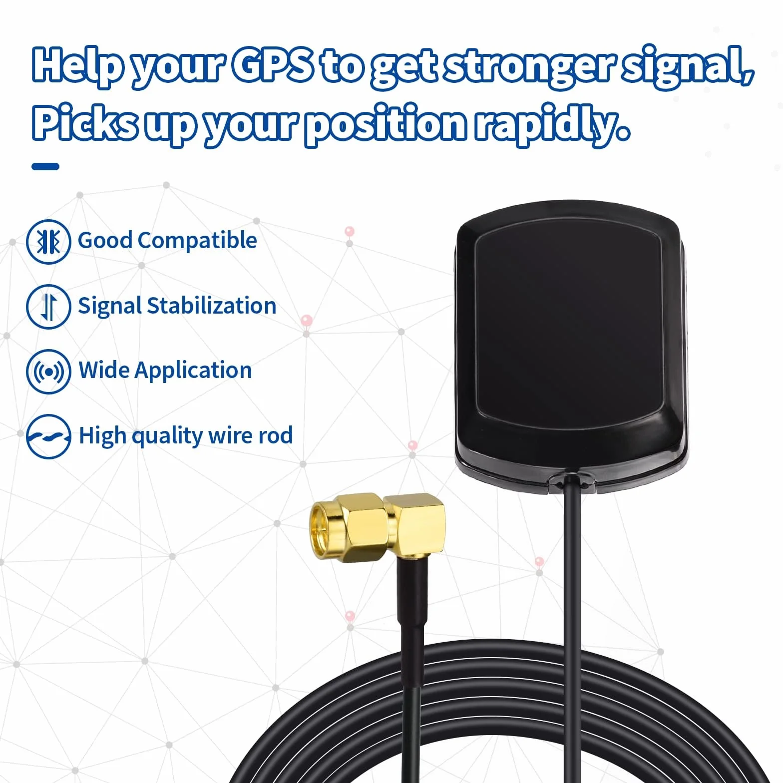 Eightwood Antena GPS SMA
