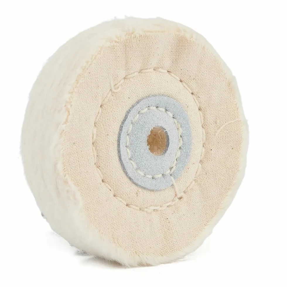 Tarcza polerska do polerowania bawełną, tarcza polerska z drobnej bawełny, lustro jubilerskie z kłaczków i 2-8 cali wielokolorowe(Yellow,8 inch)