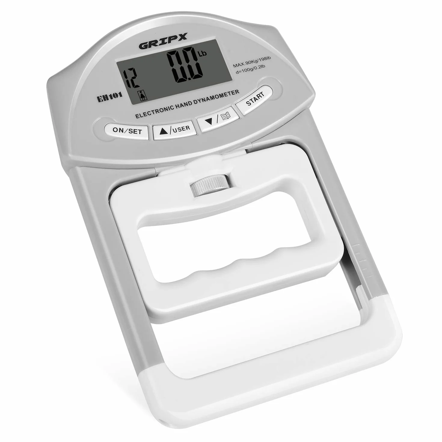 Cyfrowy ręczny dynamometr ręczny miernik pomiaru siły chwytu automatyczne przechwytywanie elektroniczny uchwyt ręczny moc 89.8 kg / 90 kg