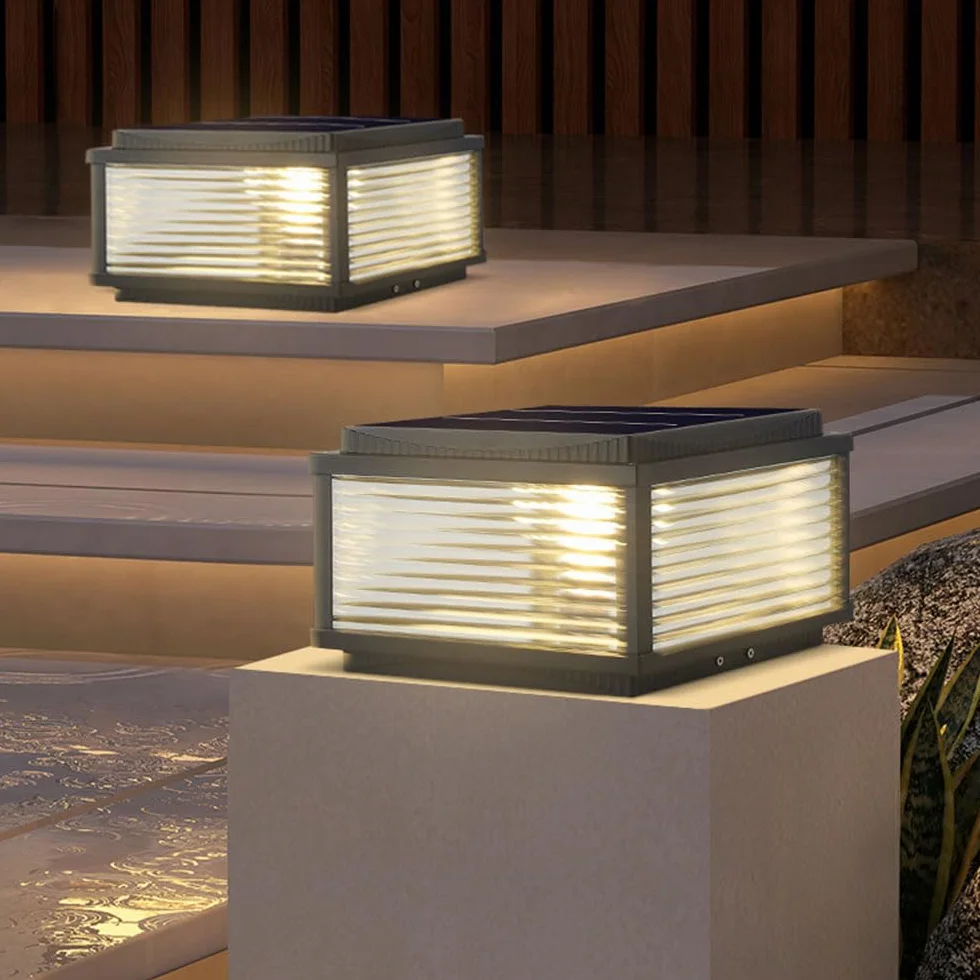 Nowoczesne oświetlenie słupków ogrodowych, lampy solarne do słupków, światła LED do słupków drzwiowych, lampy postowe do latarni vintage, światła słupków, oświetlenie krajobrazu, słup latarni