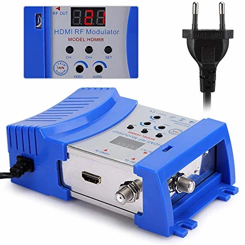 Modulator HD, częstotliwość HDMI-HF-VHF/UHF ze złączem HDMI, modulator PAL/NTSC Akcesoria komputerowe standardowy format TV 100-240V