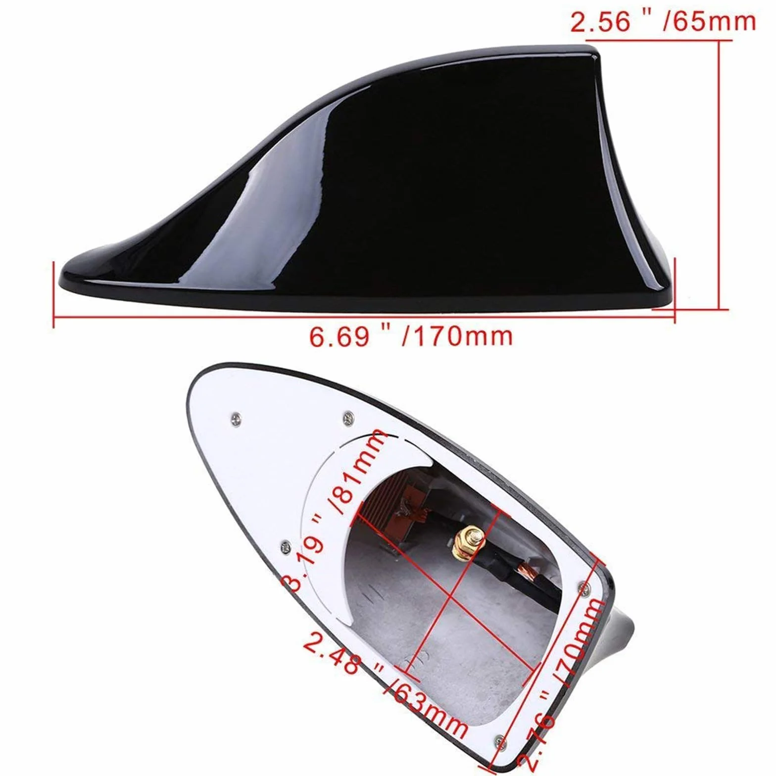 Antena w kształcie płetwy do Renault Clio V 2019-2025 ABS aerodynamiczna zamiennik