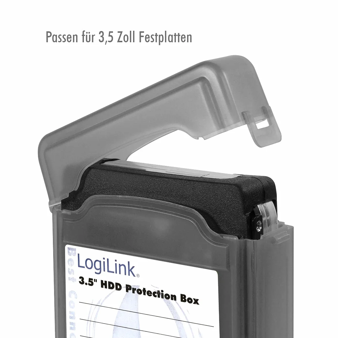 LogiLink UA0133 pokrowiec na dysk twardy 3,5 cala HDD czarny