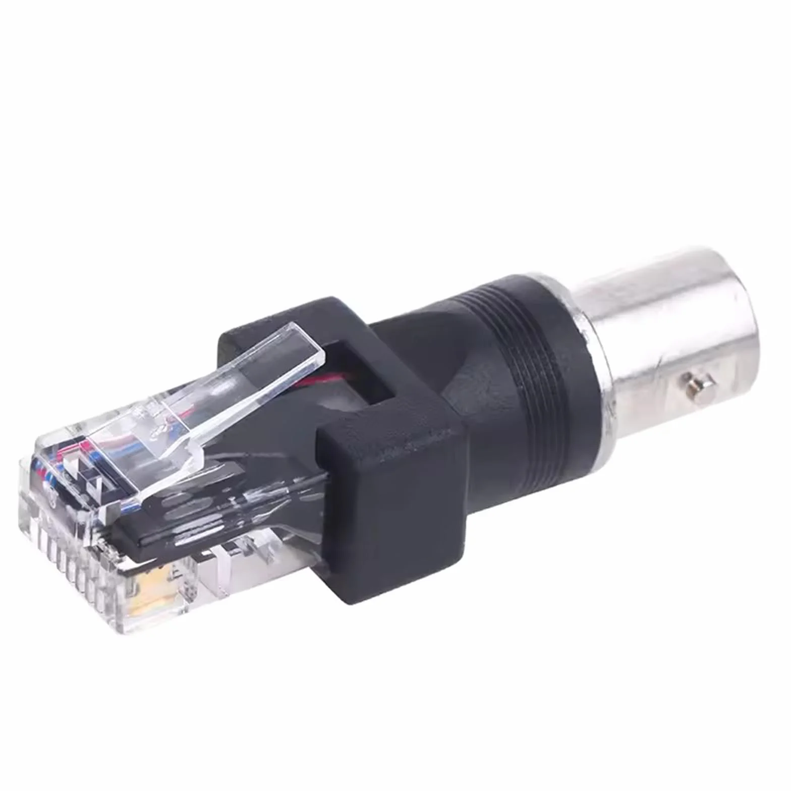 Konwerter RF na RJ45, adapter koncentryczny na Ethernet, gniazdo RF na wtyk RJ45