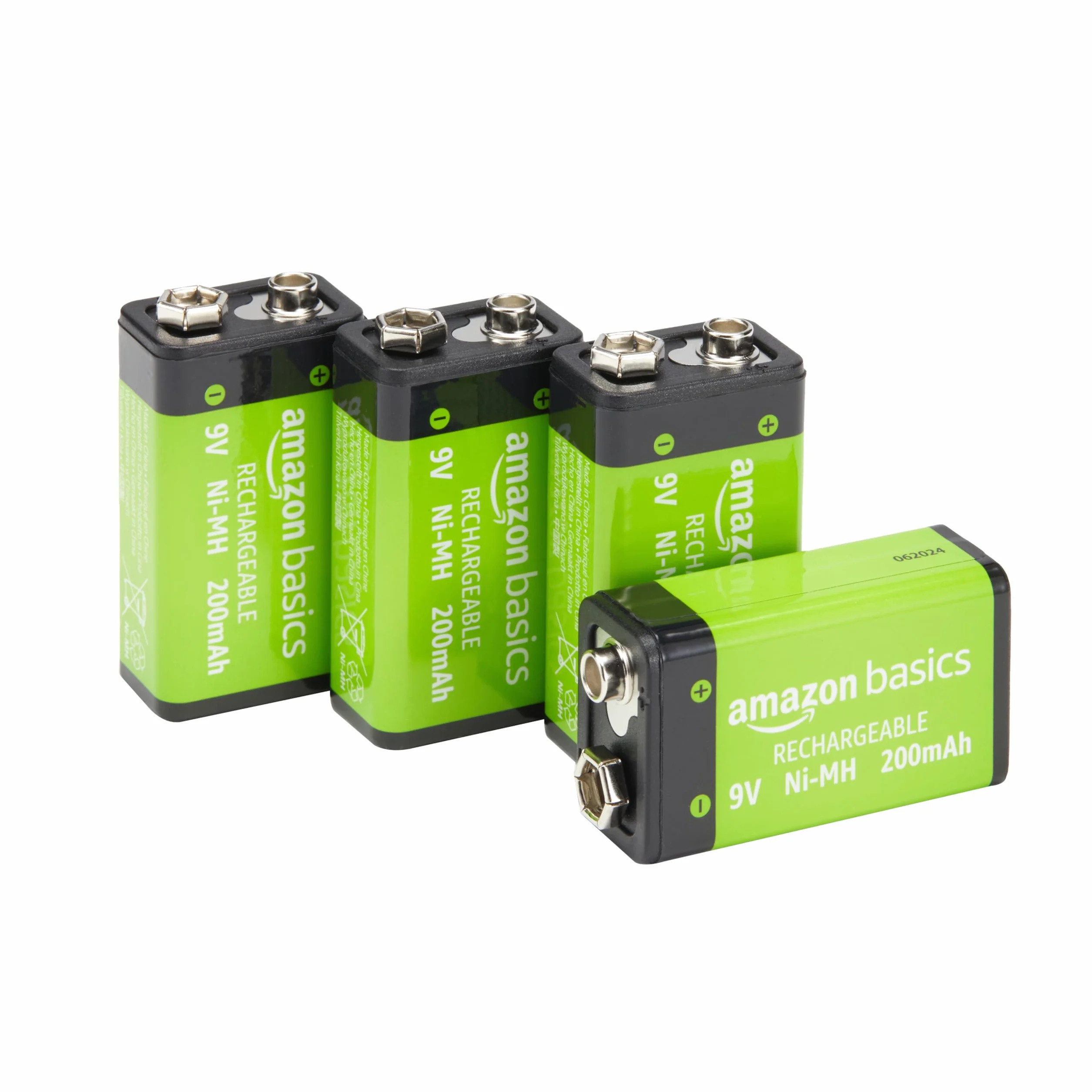 Amazon Basics Baterie 9 V 200 mAh Ni-MH opakowanie 4 sztuk