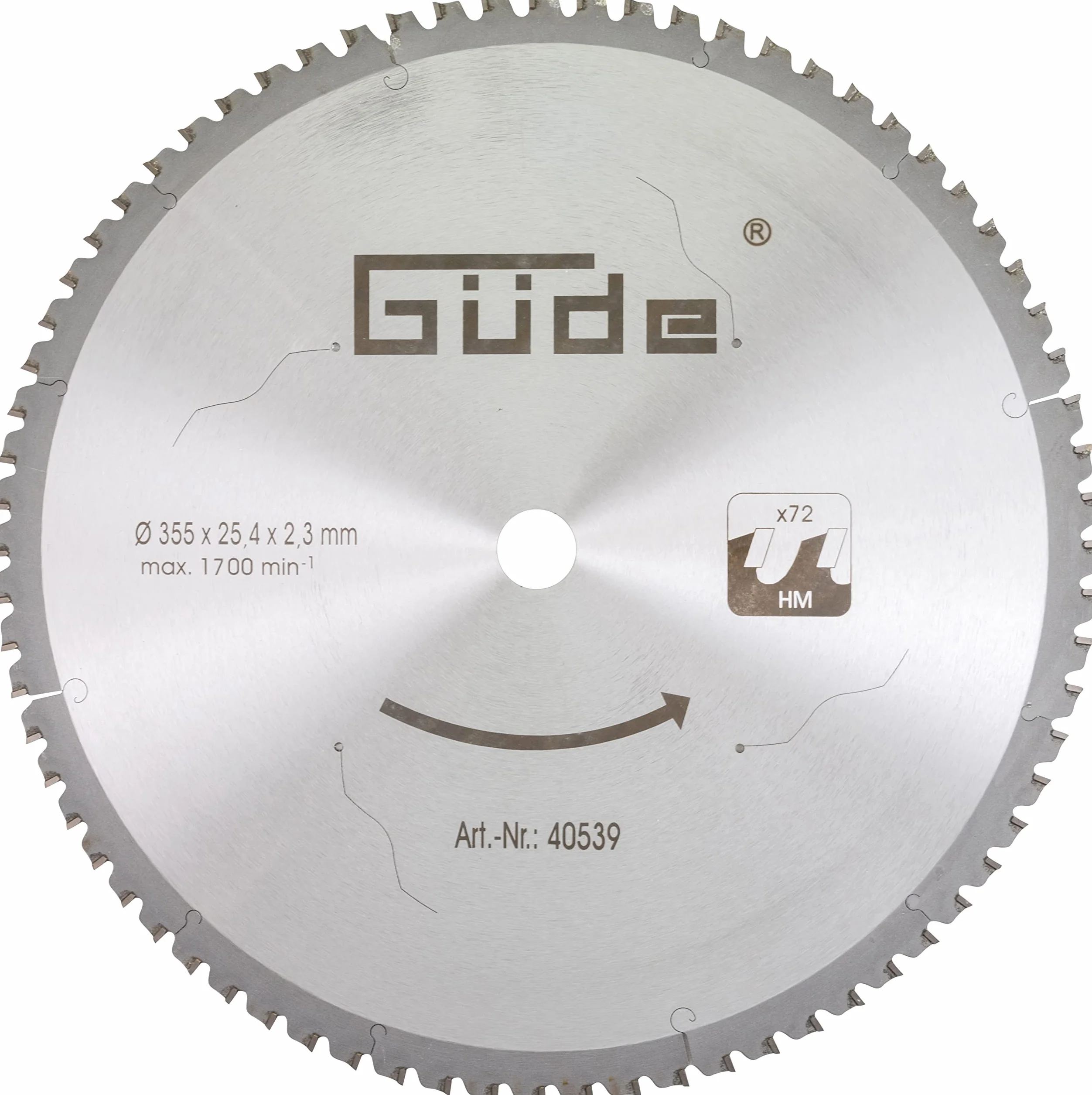 Güde Metalowa tarcza do piły tarczowej 350 x 2,6 x 25,4 mm – pasuje do GMK 350 T