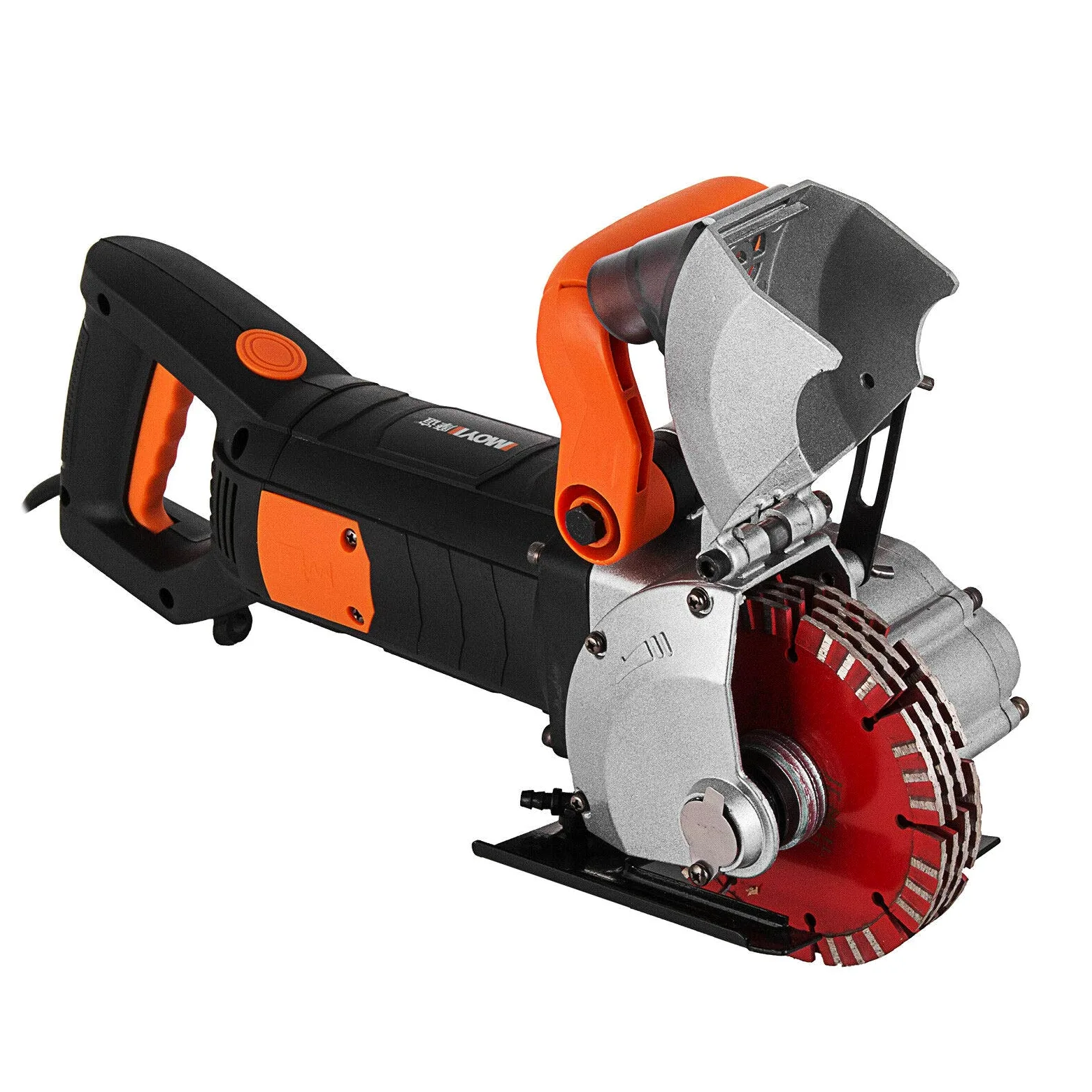 BuoQua Bruzdownica do ścian, 5000 obr./min, 4800 W, do cięcia rowków ściennych, 42 mm, do cegieł, granitu, marmuru, betonu, Notcher Groover z 5 brzeszczotami