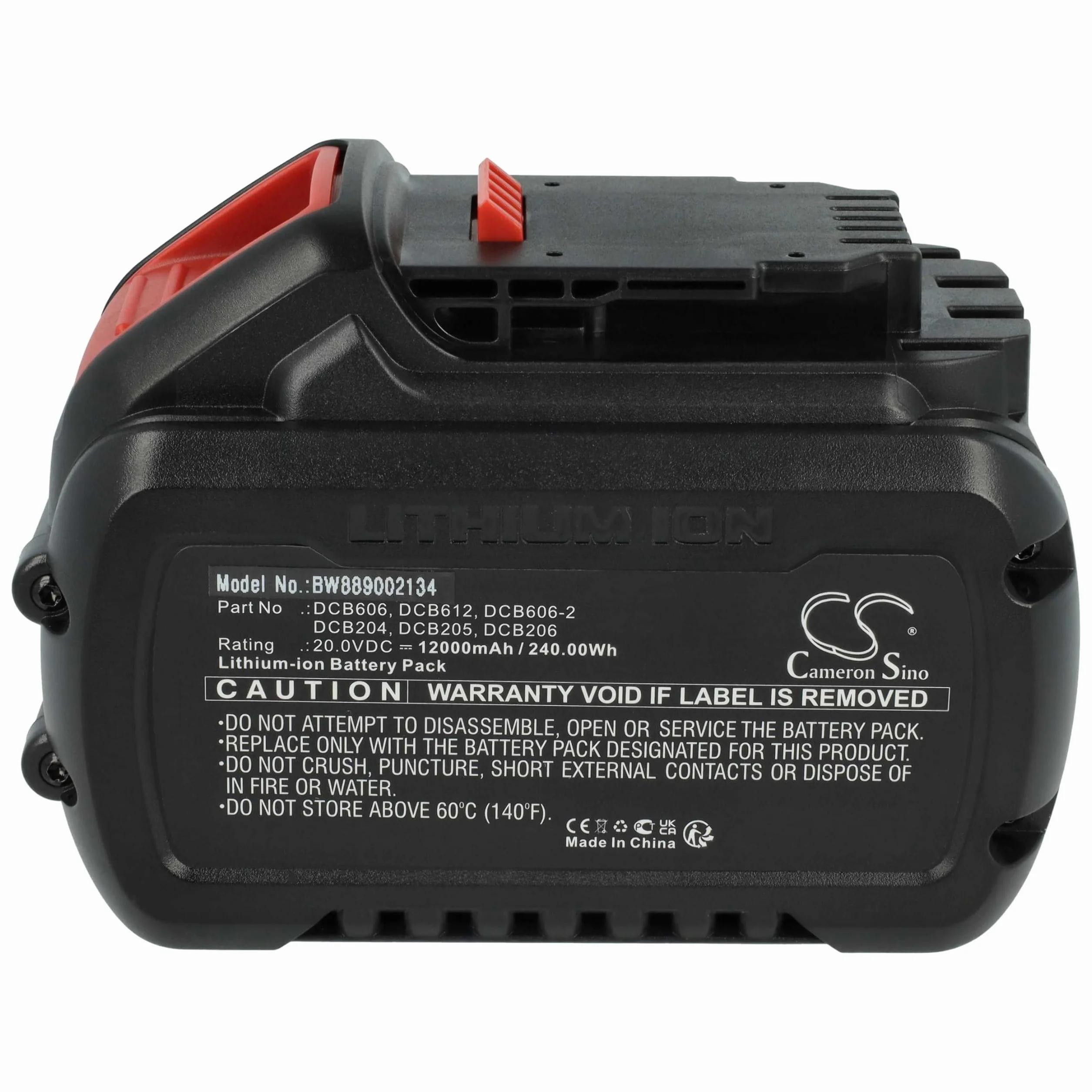 vhbw 1 x bateria kompatybilna z Dewalt DCD790S2, DCD791D2, DCD785L2, DCD790D2, DCD791, DCD790 elektronarzędzia (12000 mAh, Li-Ion, 20 V / 60 V)