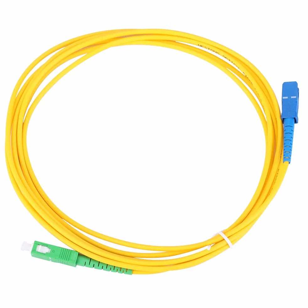 Kabel Światłowodowy SC/UPC-SC/UPC, Światłowód Przedłużający, 20 Metrów, Kompatybilny z Sieciami Optycznymi