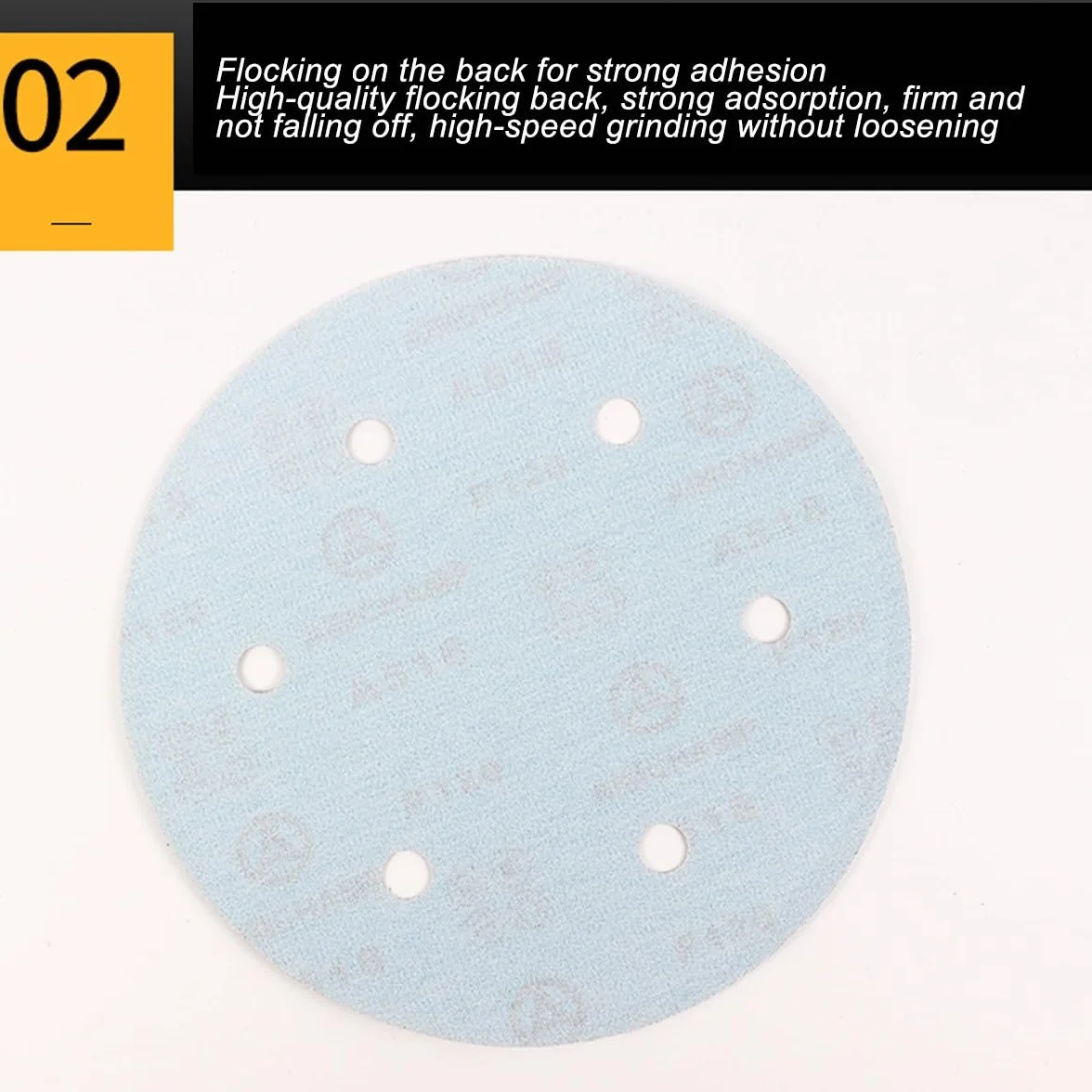 Tarcze szlifierskie 225 mm - 100 szt. papieru ściernego z rzepem do szlifierek oscylacyjnych, 6 otworów, różne ziarnistość (80-320)(80grit)
