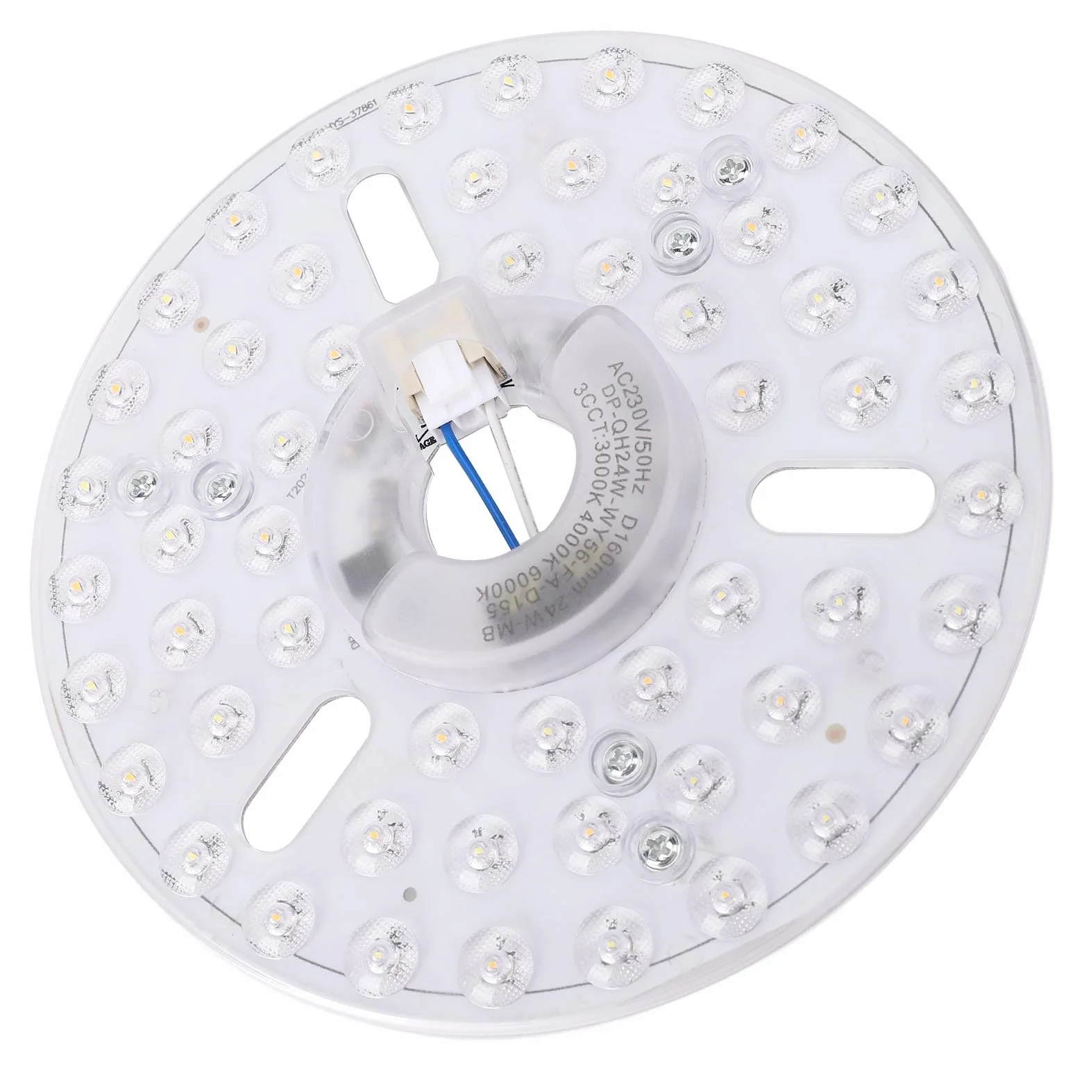 6,3in Zestaw LED Wentylatora LED Magnetyczny 24 W Dimmabable 3CCT 3000K 4000K 6000K Wentylatory Wentylatorów (230V)
