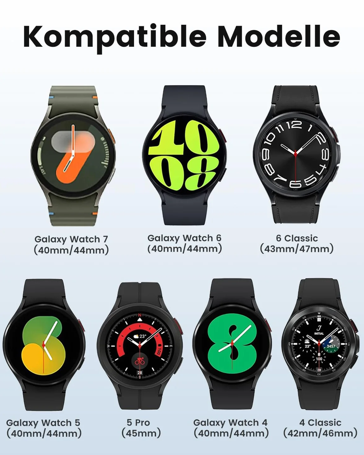 SimpleThings Sport Loop Pasek do Zegarka Galaxy Watch 7 40/44 mm, Miękki Zamienny, Samsung Galaxy Watch 7/6/5/4/FE